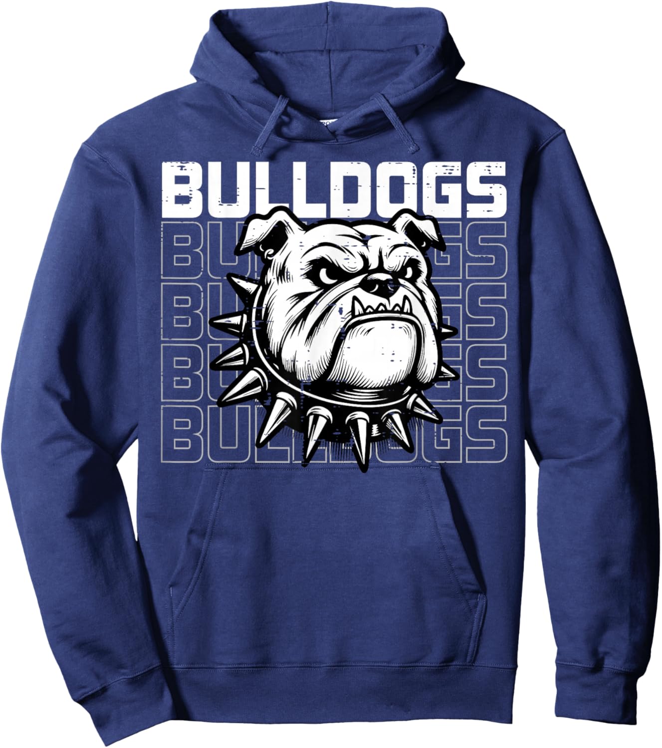 Bulldog Men Women Kids Girls Boys Youth Teen Hoodie - Hoodie | Navy