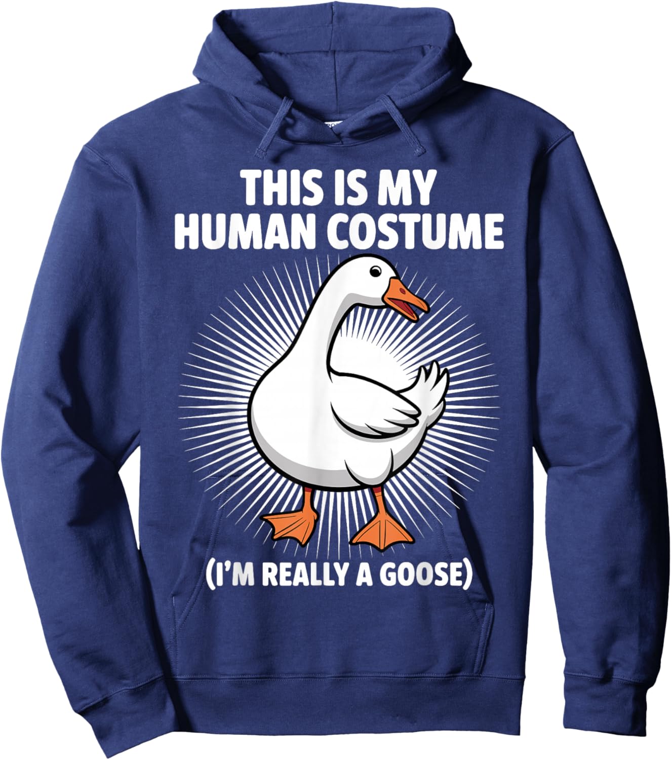 Best Goose Art Women Bird Lover Funny Goose Fan Hoodie - Hoodie | Navy