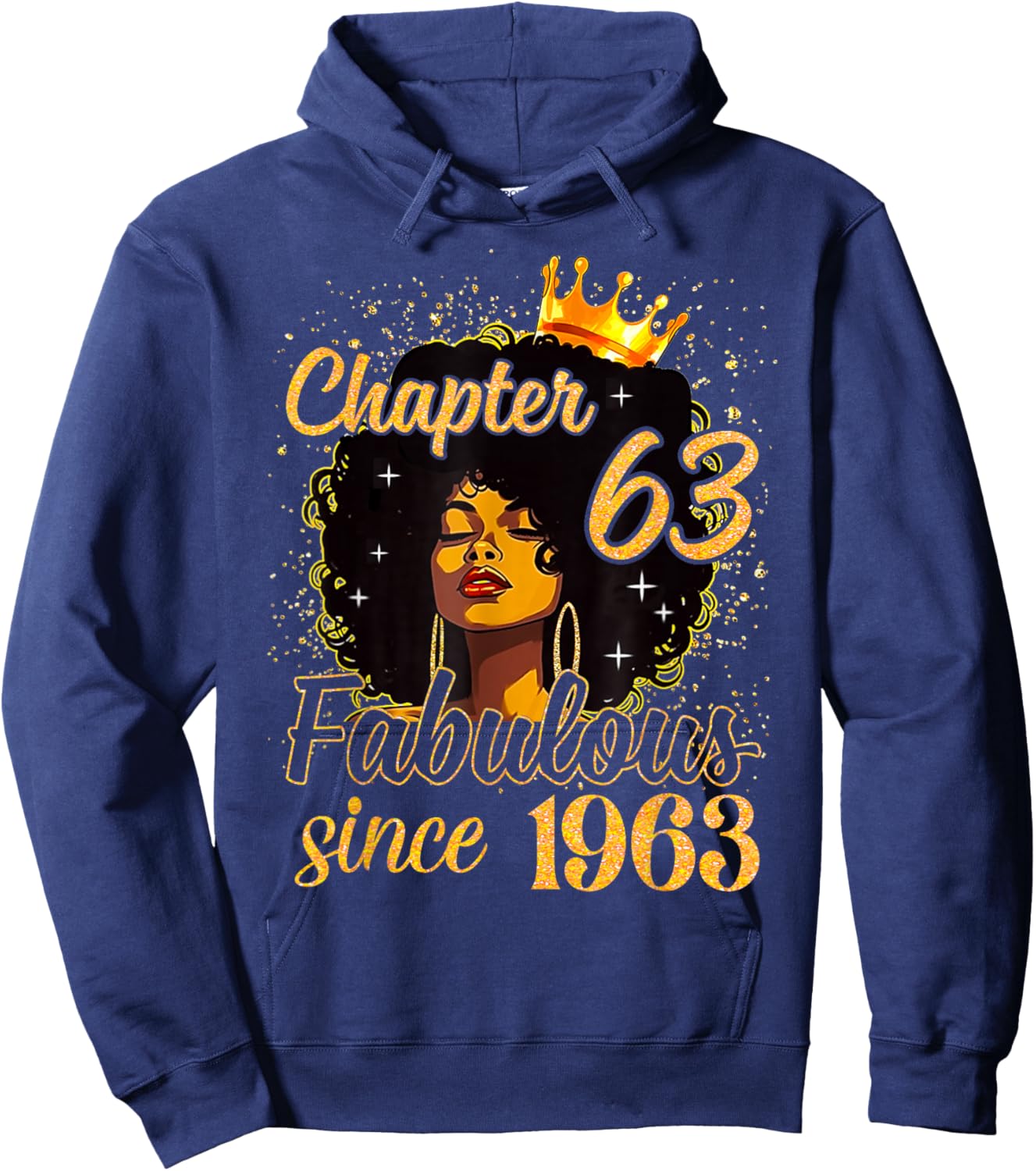 Chapter 63 Fabulous Since 1963 Birthday Party for Girls Hoodie - Hoodie | Navy