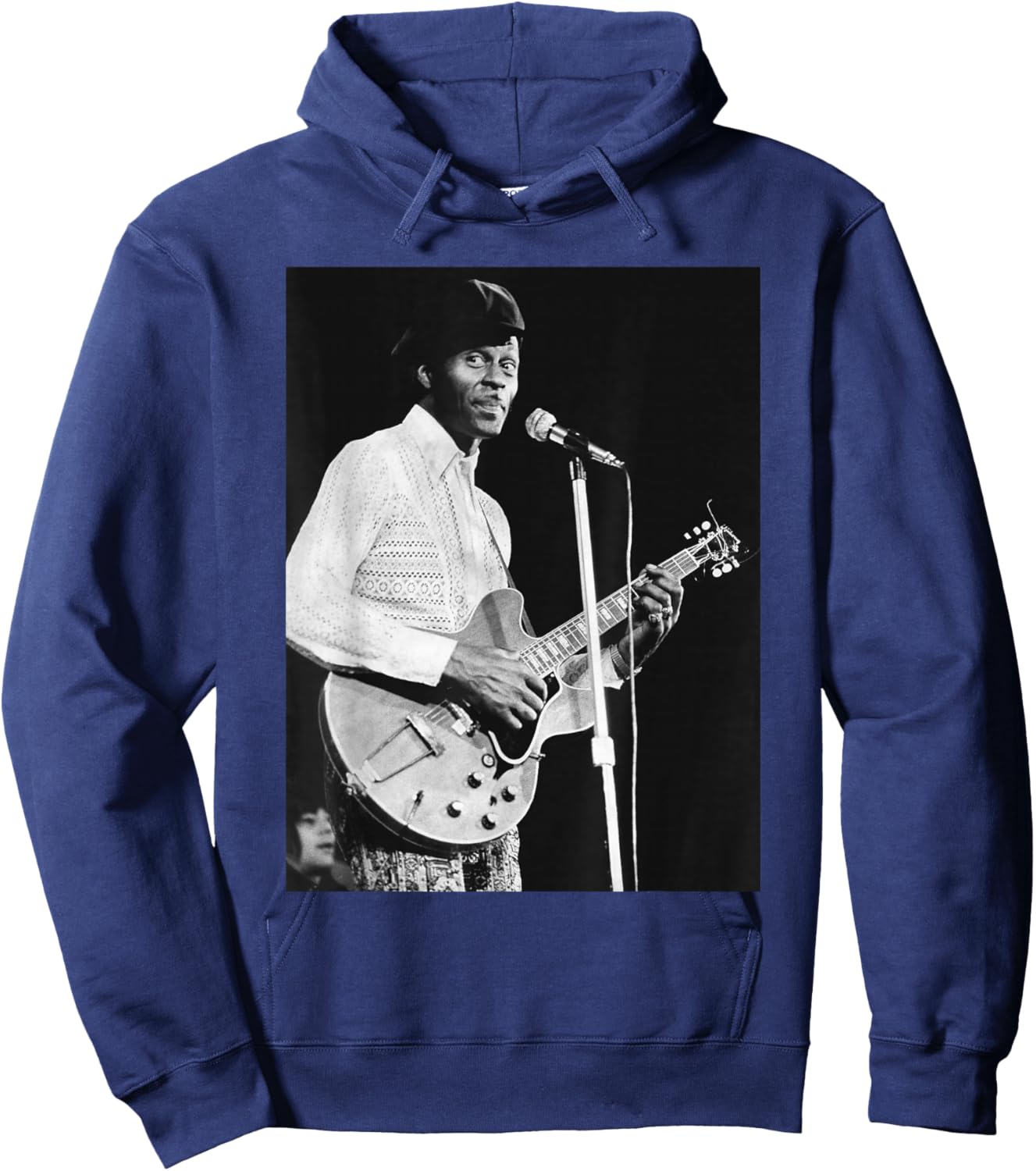 Rock N Roll Guitar Legend Chuck Berry 1973 Hoodie - Hoodie | Navy