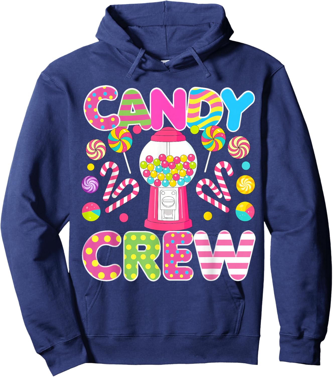 Candy Crew Candy Costume Women Candy Land Kids Sweetie Hoodie - Hoodie | Navy