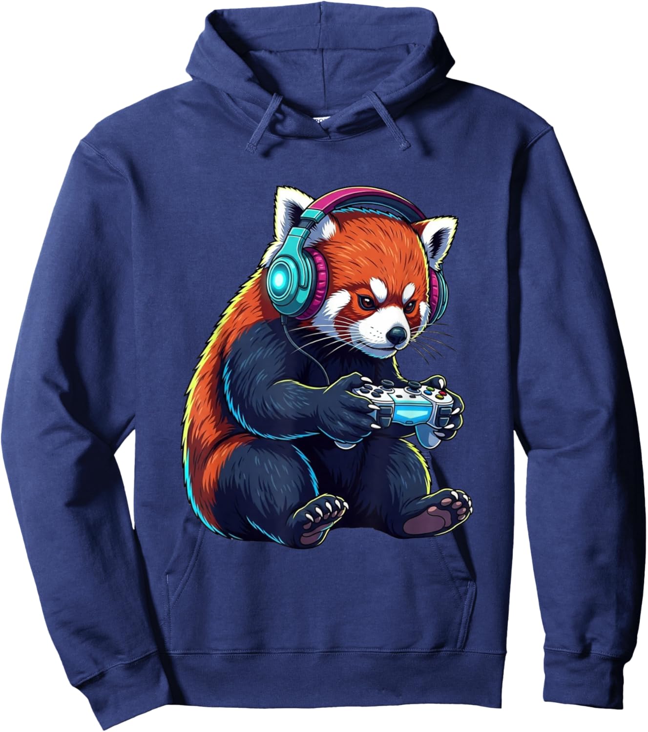 red Panda Funny Video Games red Panda Hoodie - Hoodie | Navy