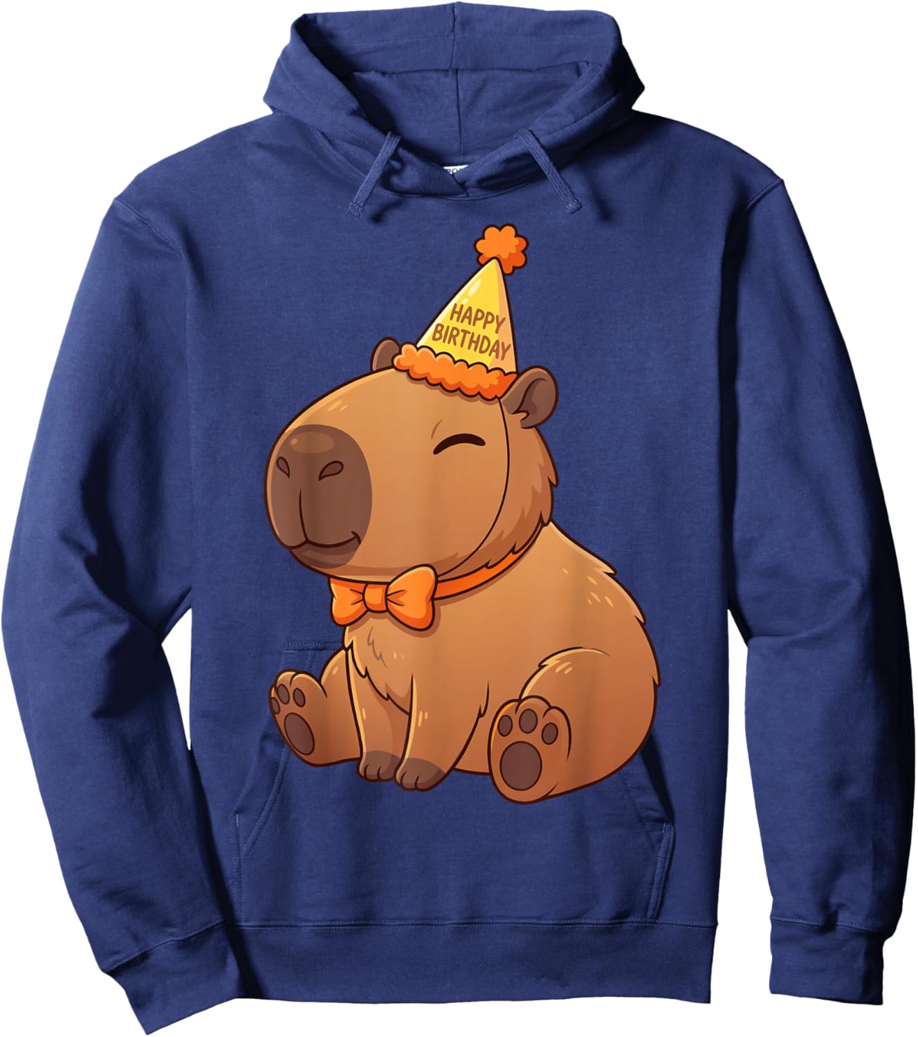 Graphic Capy Capybara Birthday Clothes for Girls Boys Kids Hoodie - Hoodie | Navy