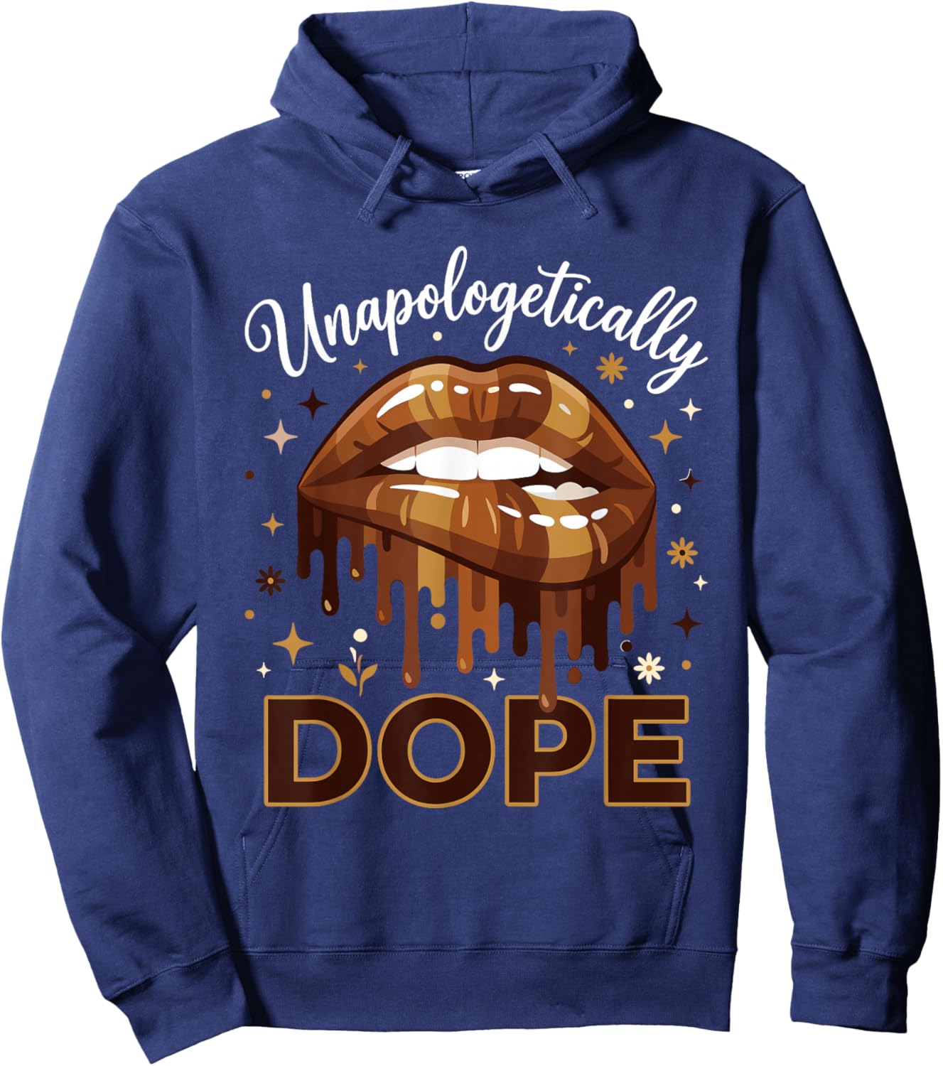 Unapologetically Dope Woman Juneteenth Melanin Black Pride Hoodie - Hoodie | Navy