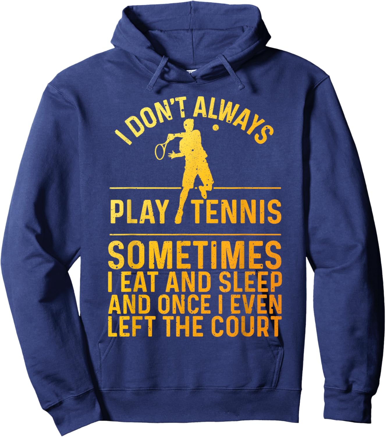 Cute Tennis Art Women Tennis Novelty Tennis Player Hoodie - Hoodie | Navy