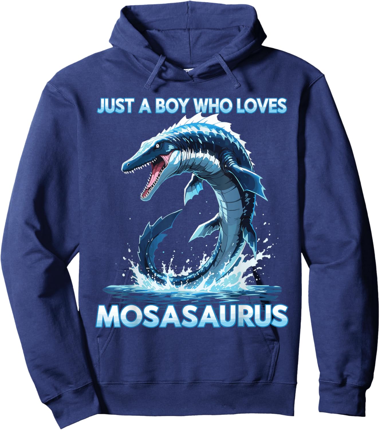 Anime Just A Boy Who Loves Mosasaurus Hoodie - Hoodie | Navy