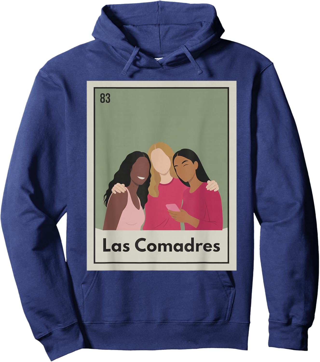 Mexican Latina Best Friend BFF Besties Squad Las Comadres Hoodie - Hoodie | Navy