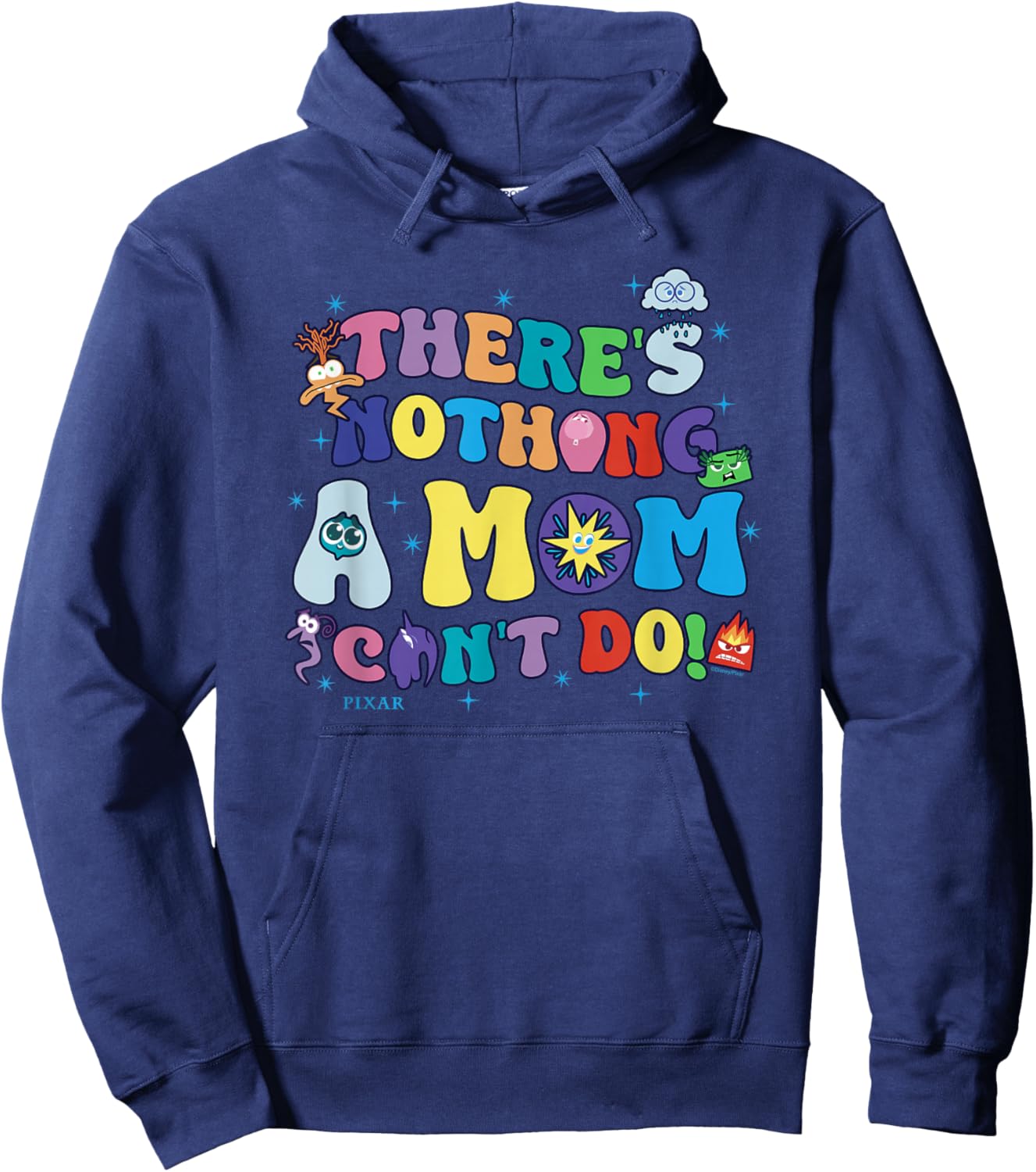 Disney Pixar Inside Out 2 Mother's Day Nothing Mom Can't Do Hoodie - Hoodie | Navy