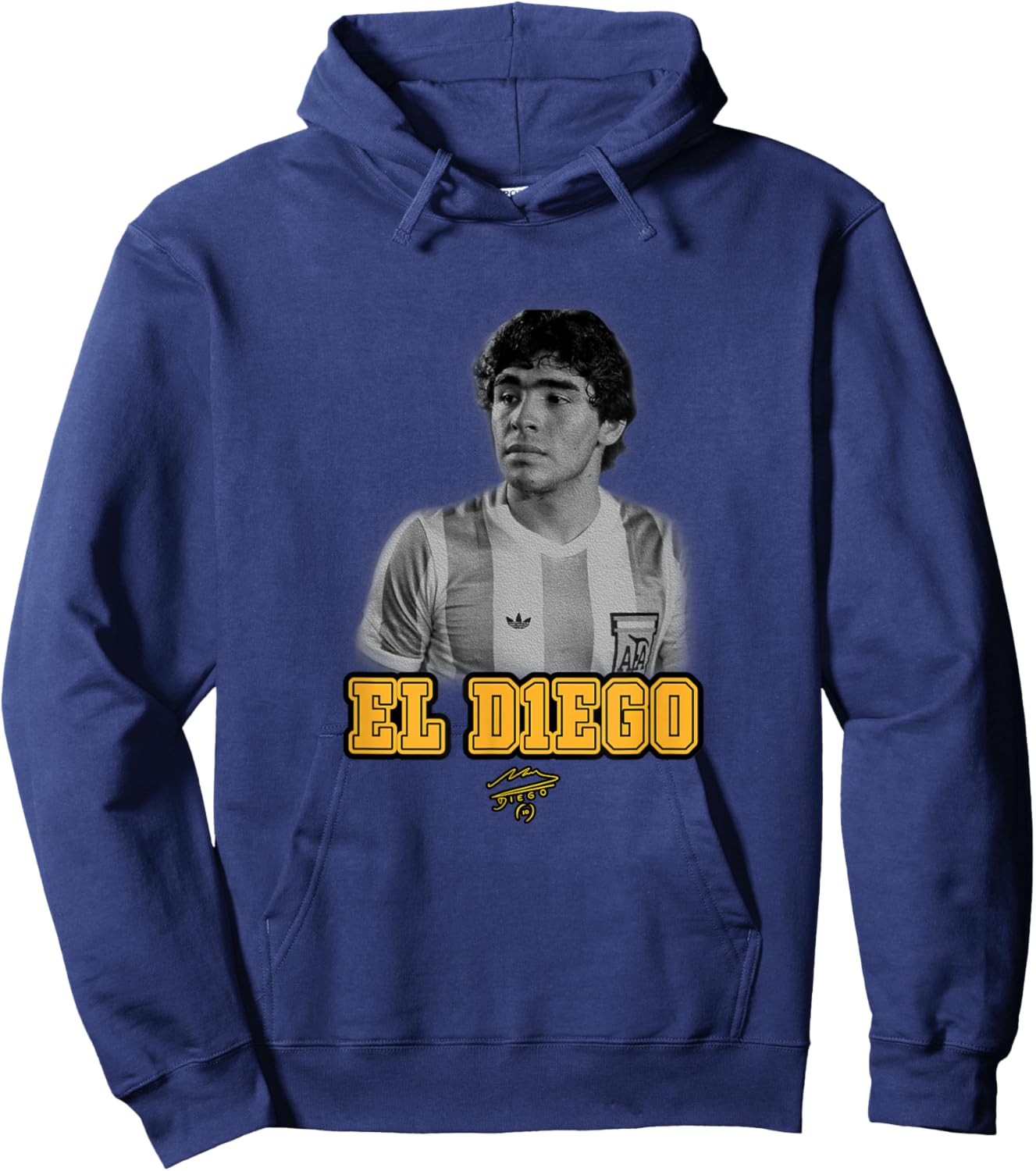 Maradona El Diego Argentina Hoodie - Hoodie | Navy