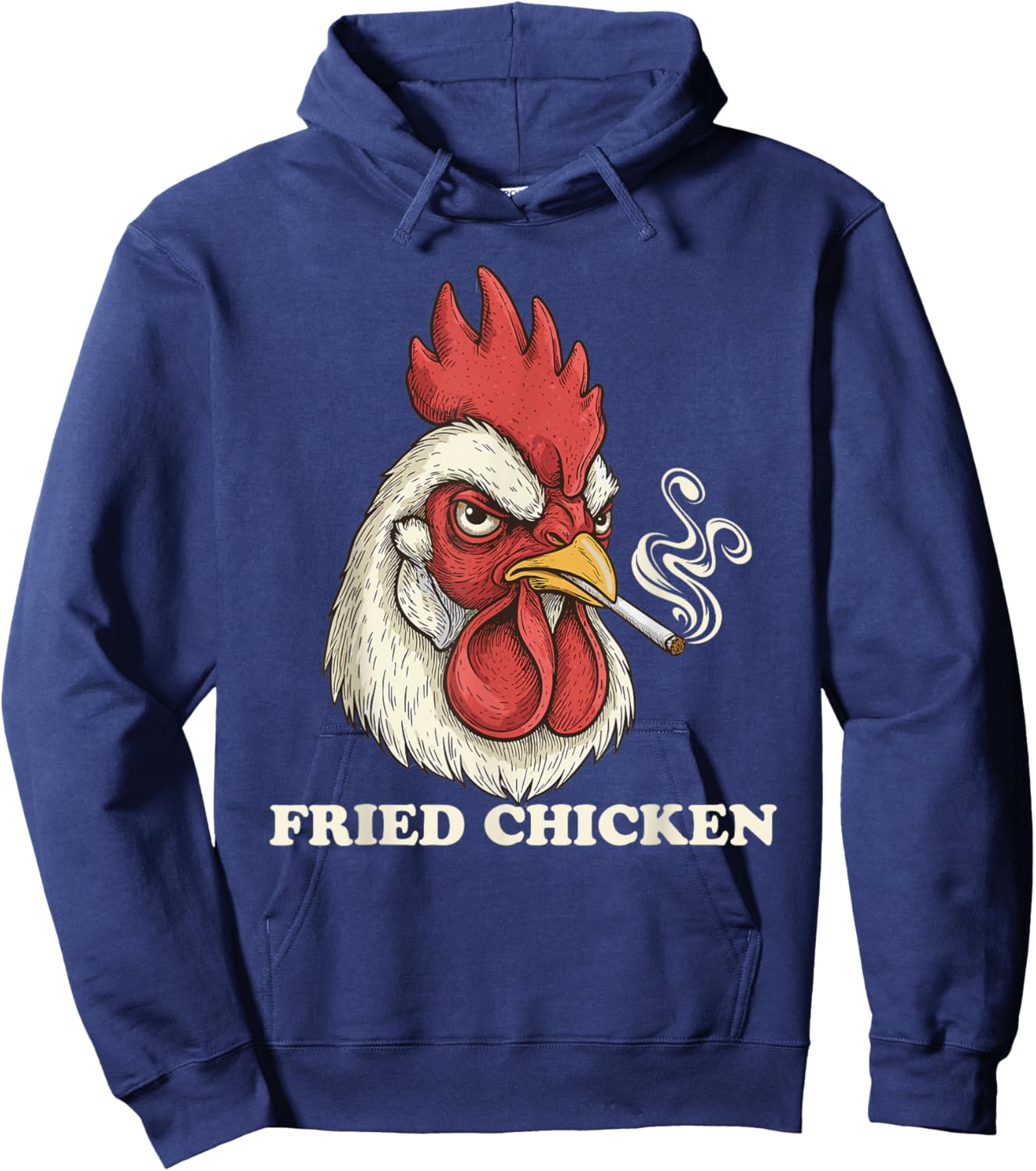 Fried Chicken 420 Stoner Weed Lover Cannabis Hoodie - Hoodie | Navy