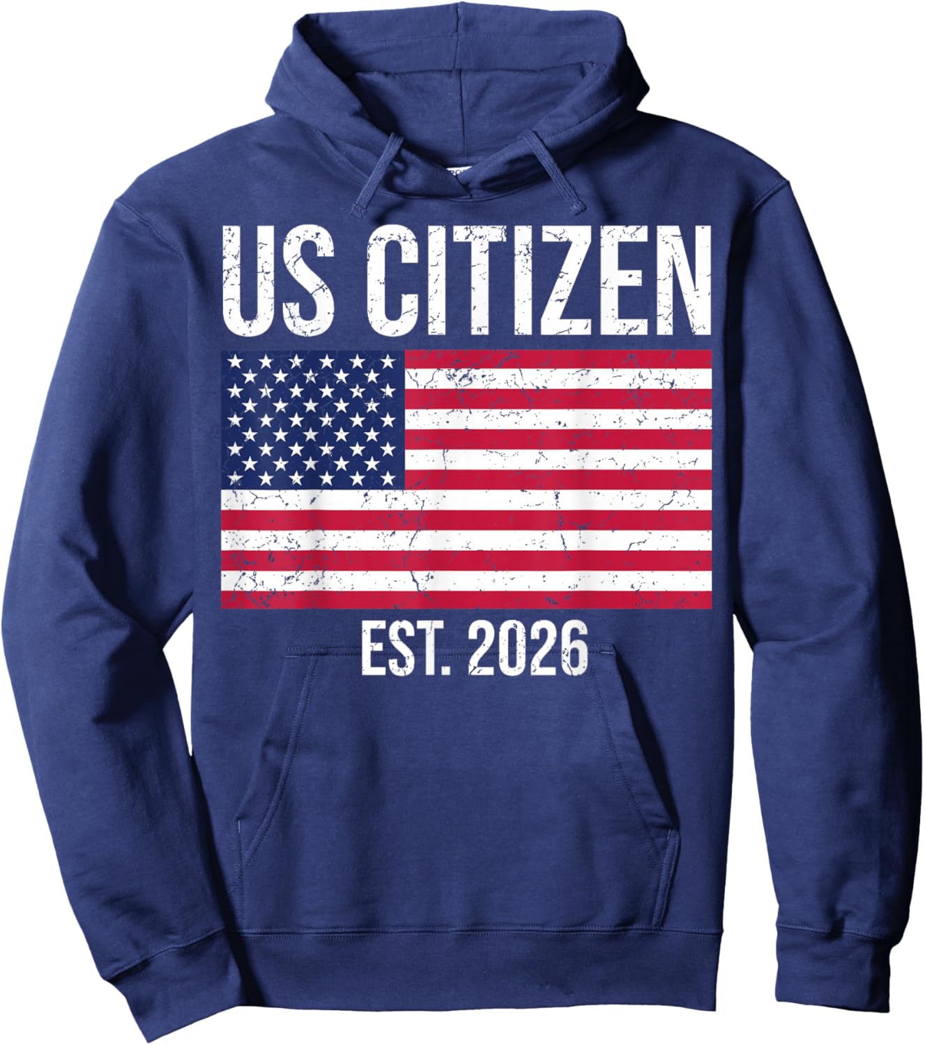 US Citizenship 2026 Decoration USA New American Citizen Hoodie - Hoodie | Navy
