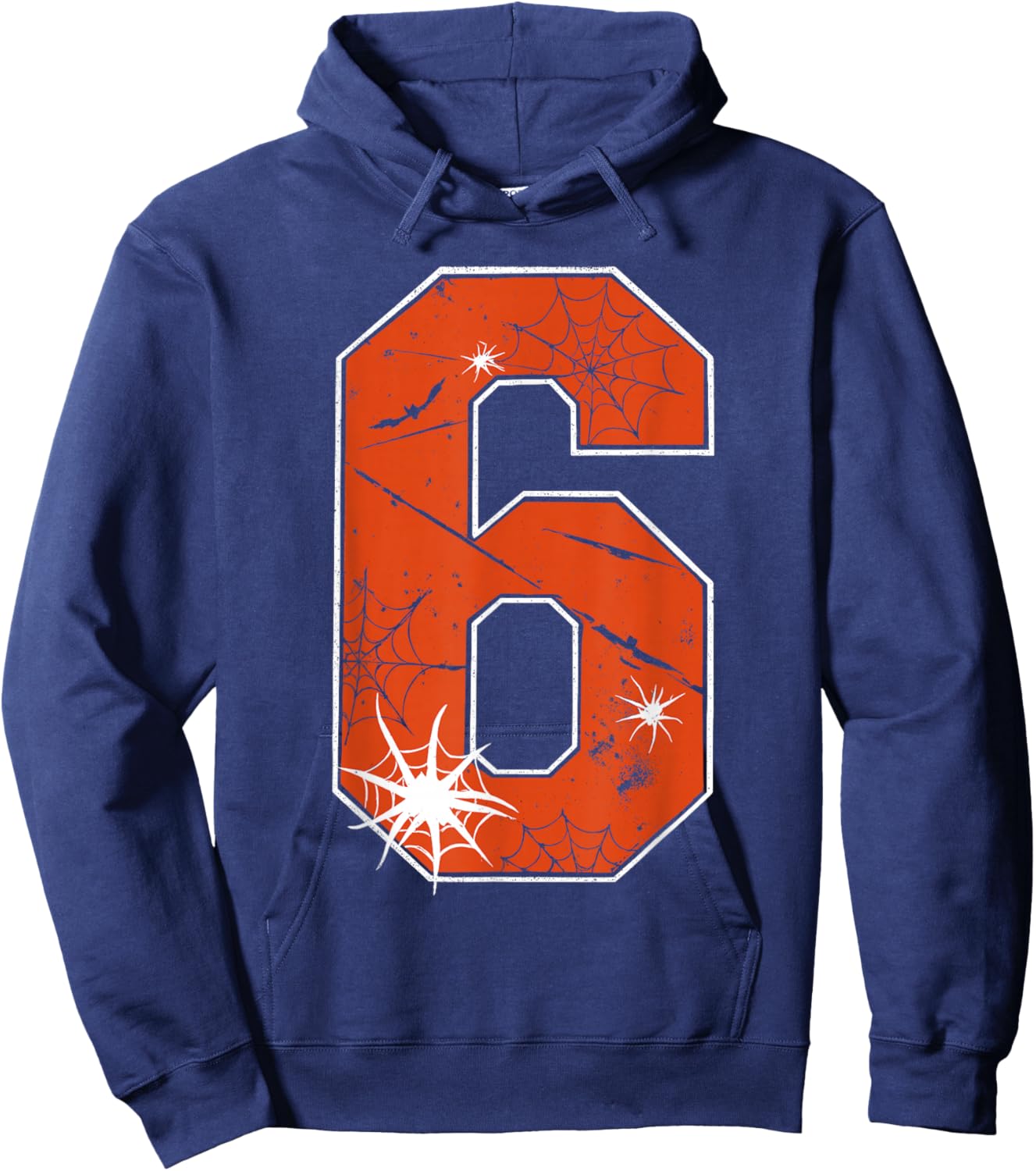 6 7 Six Seven Spider Web Funny Halloween Costume Hoodie - Hoodie | Navy