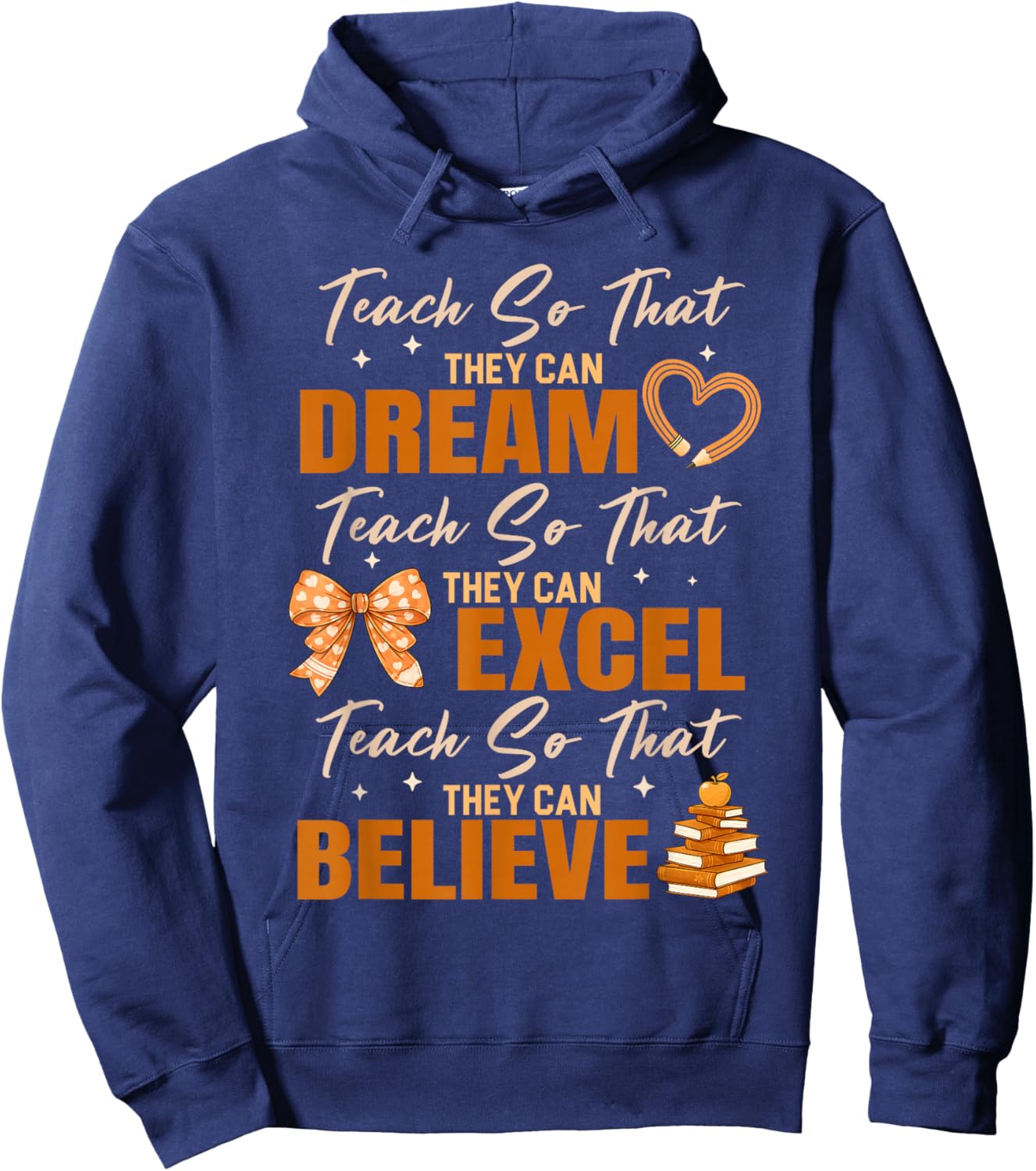 Teach So That They Can Dream Black History Month Teachers Hoodie - Hoodie | Navy