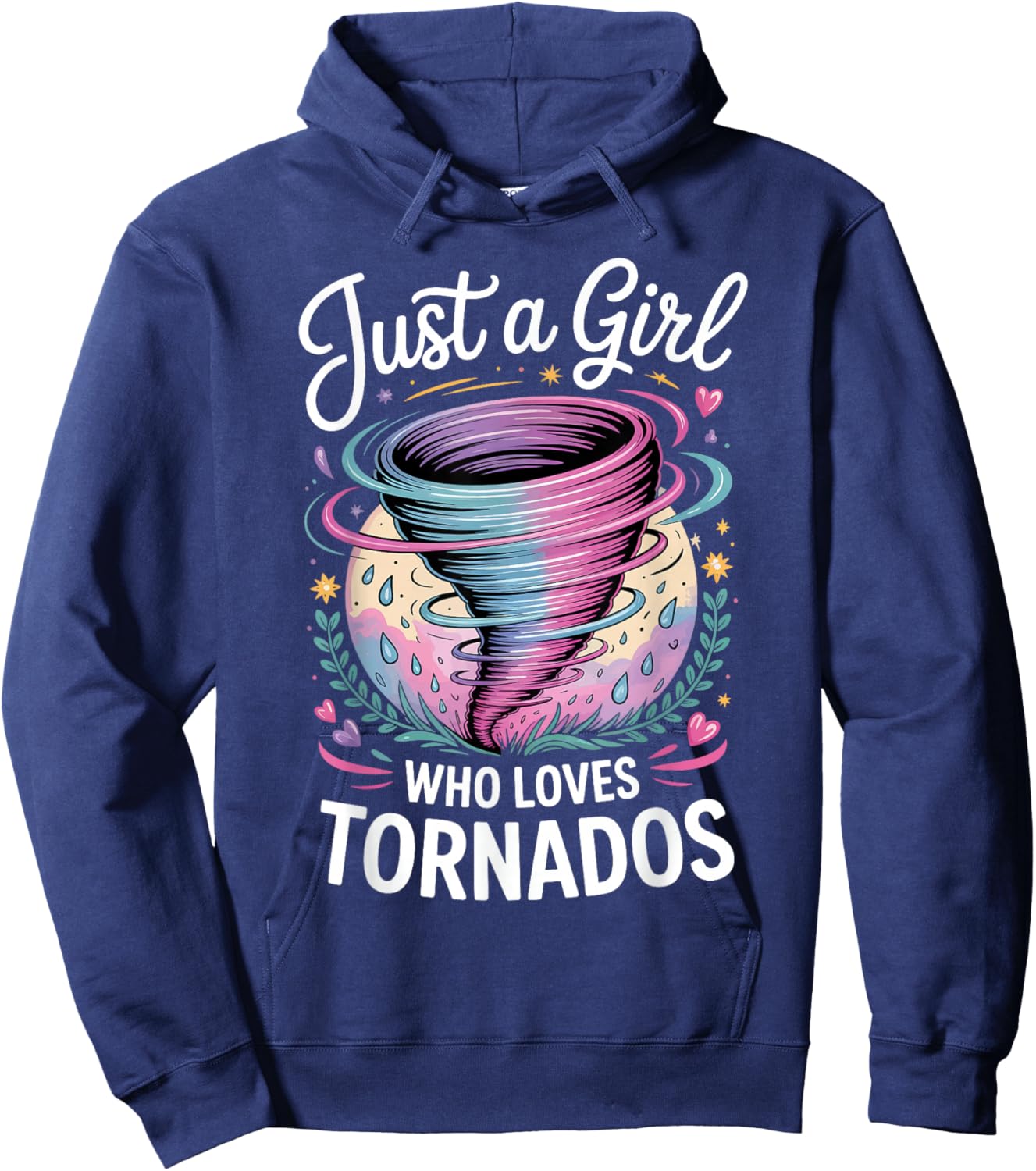 Just A Girl Who Loves Tornados Hoodie - Hoodie | Navy