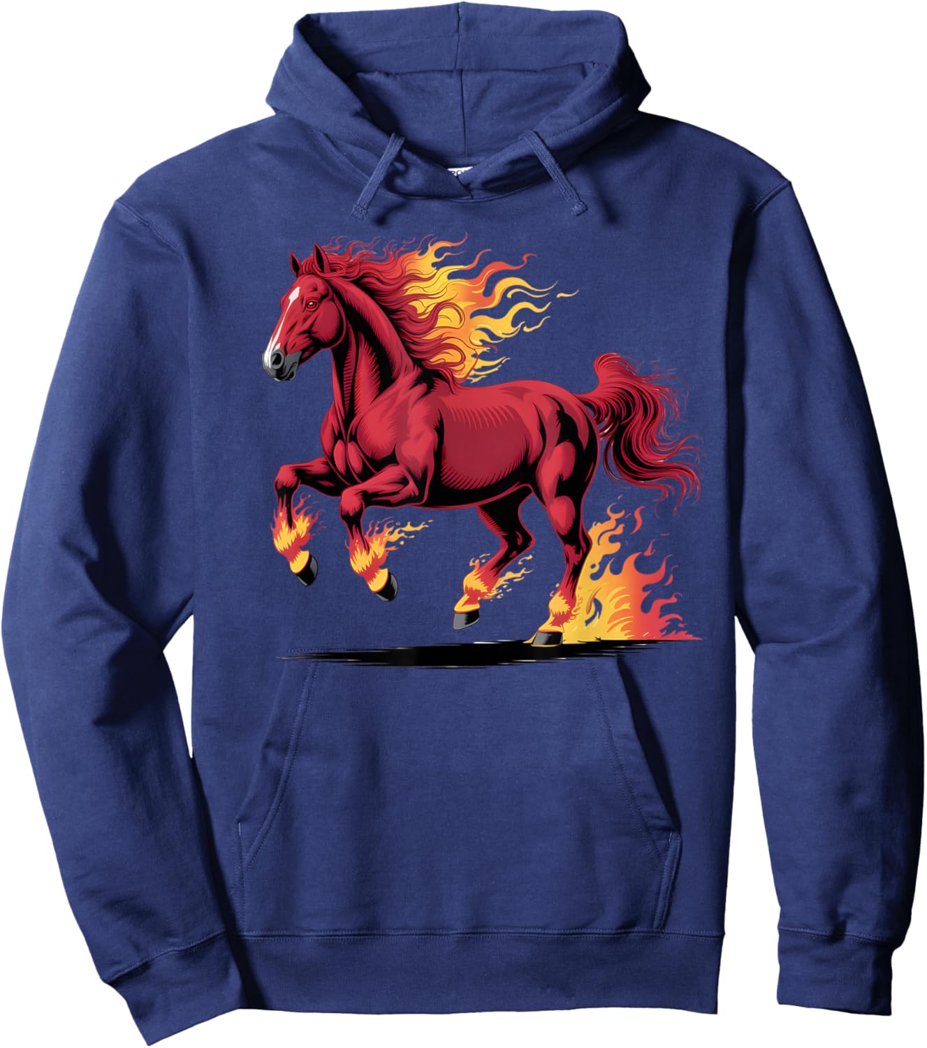Flaming Horse Chinese Zodiac 2026 Celebration Hoodie - Hoodie | Navy