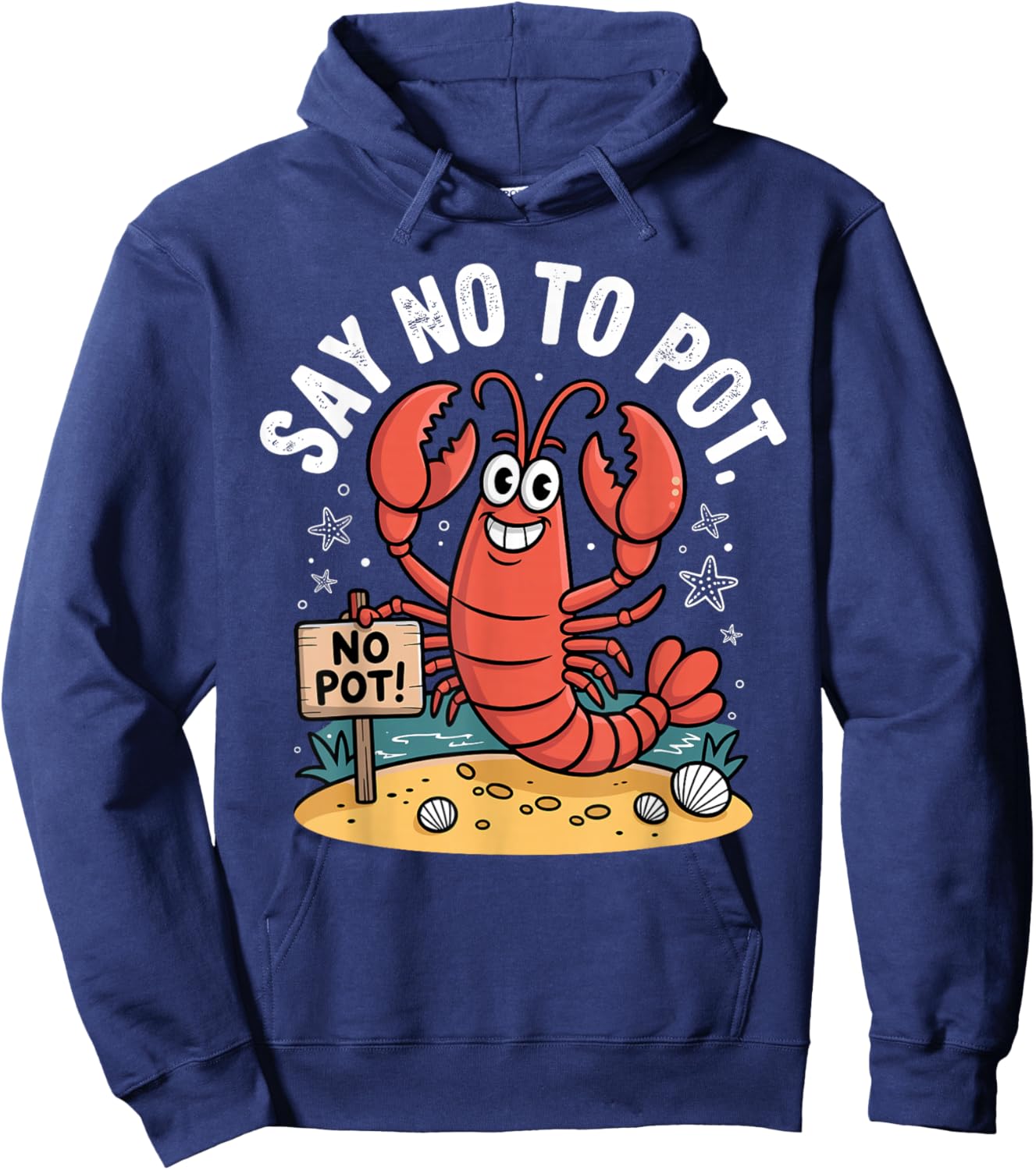 Funny Lobster Design Women Kids Animal Lobster Lover Hoodie - Hoodie | Navy