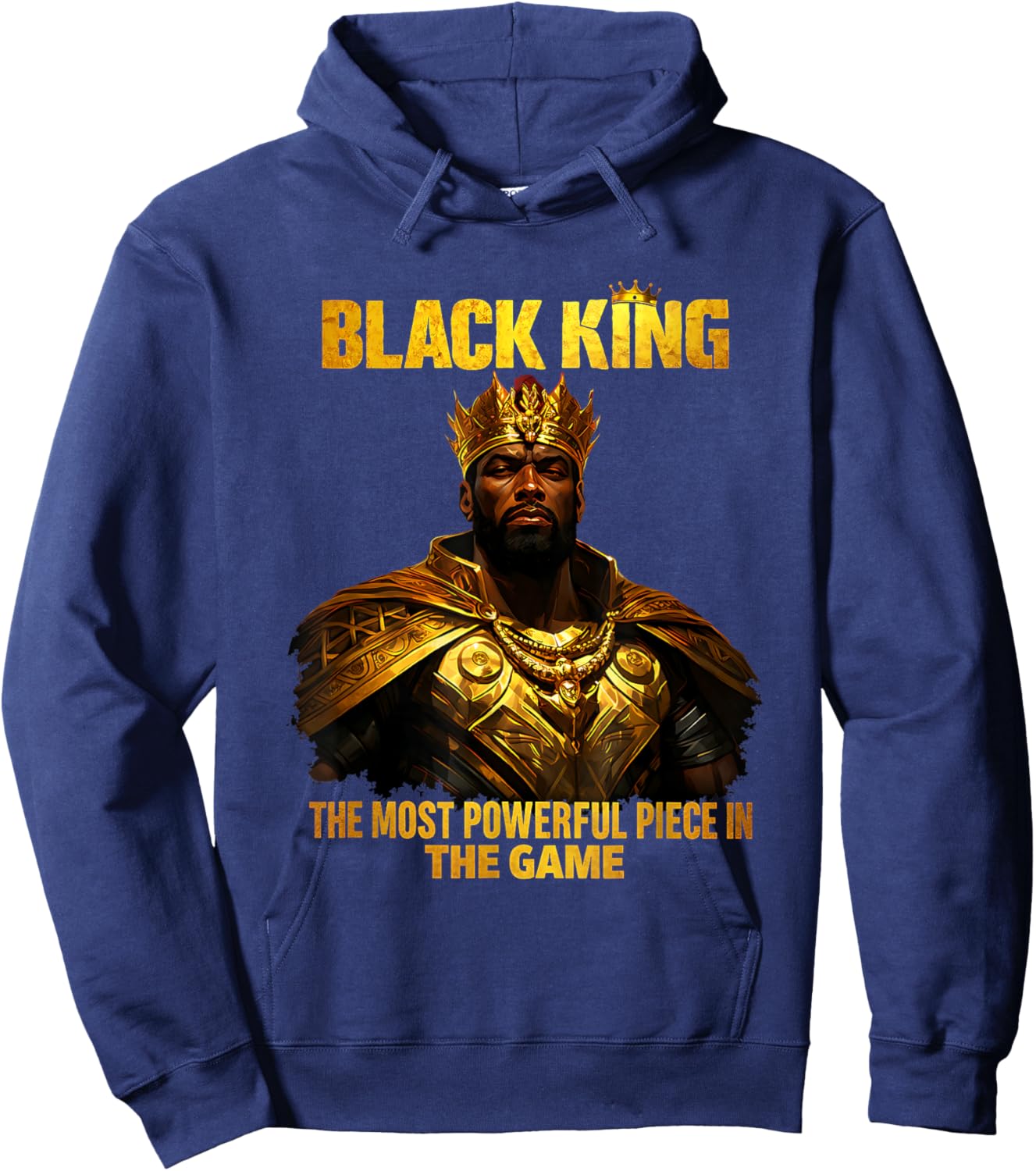 Black Man King African American History Strong Hoodie - Hoodie | Navy
