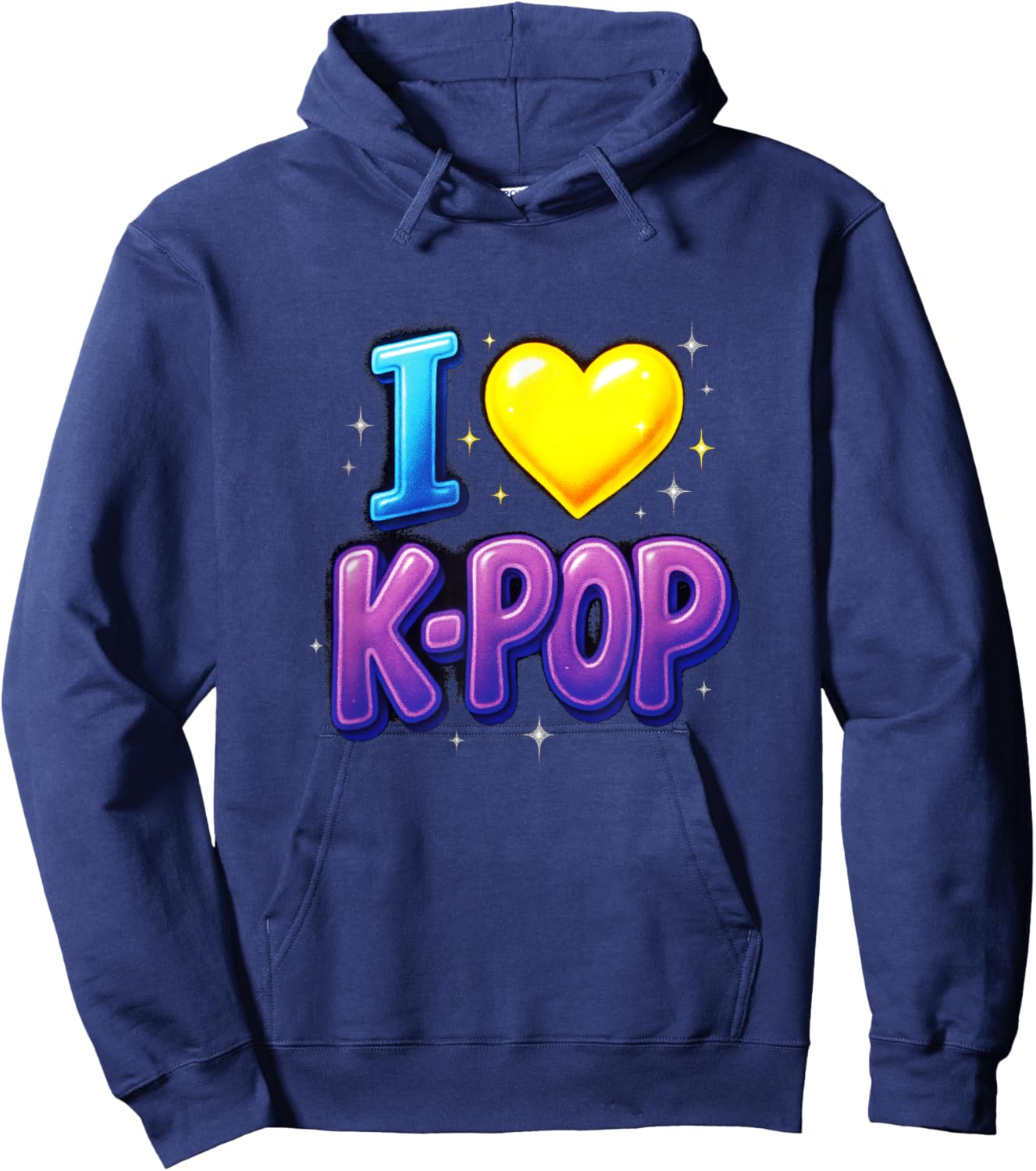 I Love K-Pop - Korean Culture Music Fans Hoodie - Hoodie | Navy