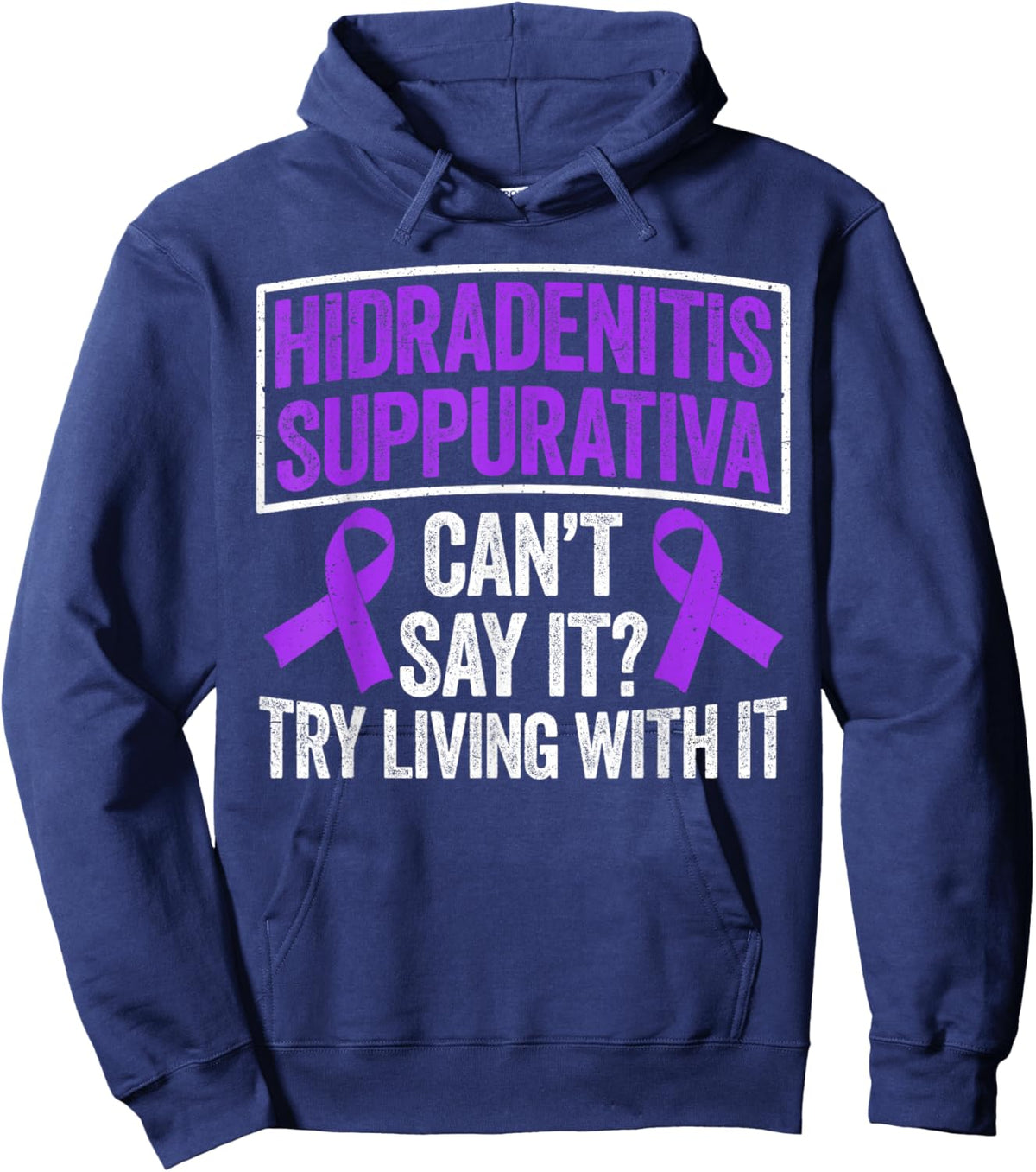 Hidradenitis suppurativa Warrior Hoodie - Hoodie | Navy