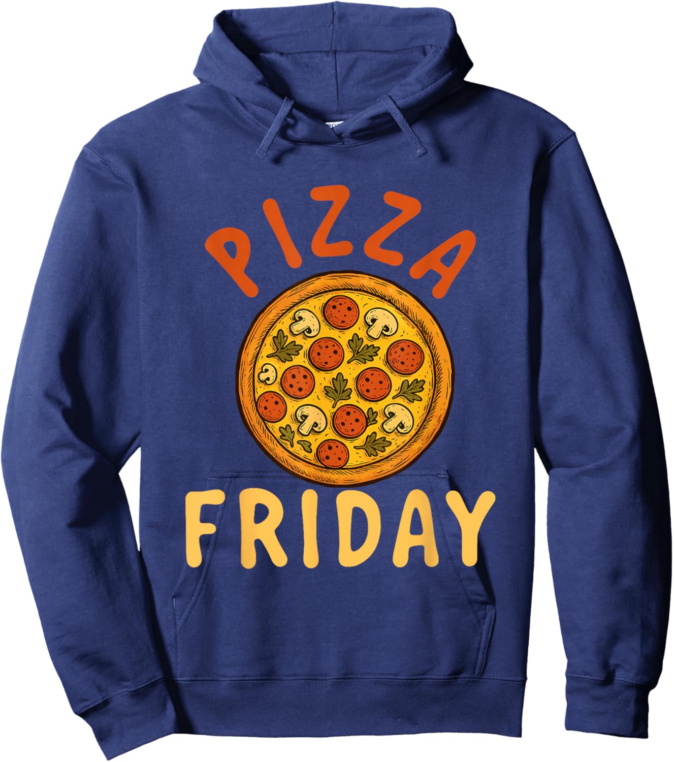 Pizza Friday - Food Lover Pizza Baker Italian Food Hoodie - Hoodie | Navy