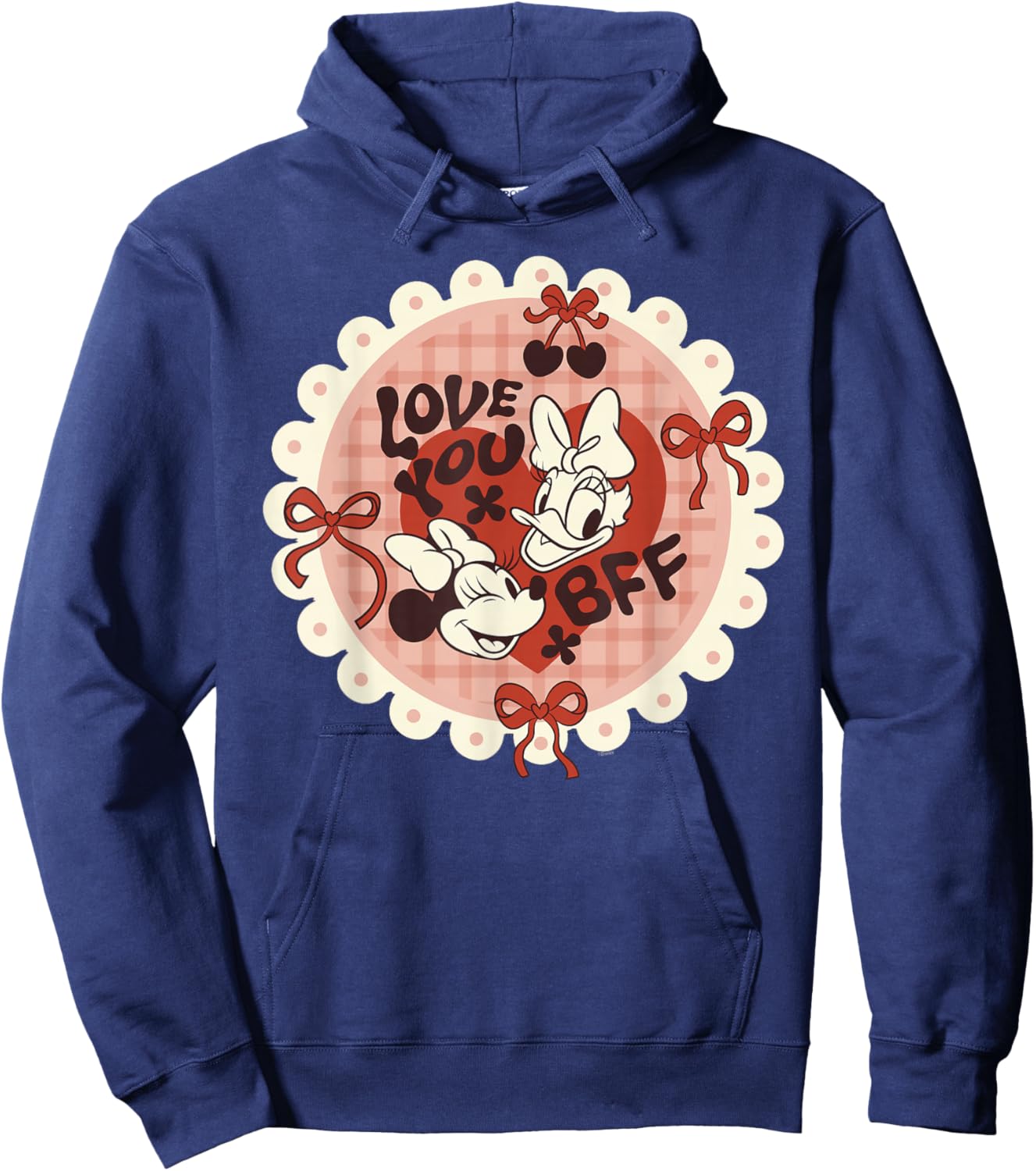Disney Minnie & Daisy Galentine's Day Love You BFF Valentine Hoodie - Hoodie | Navy