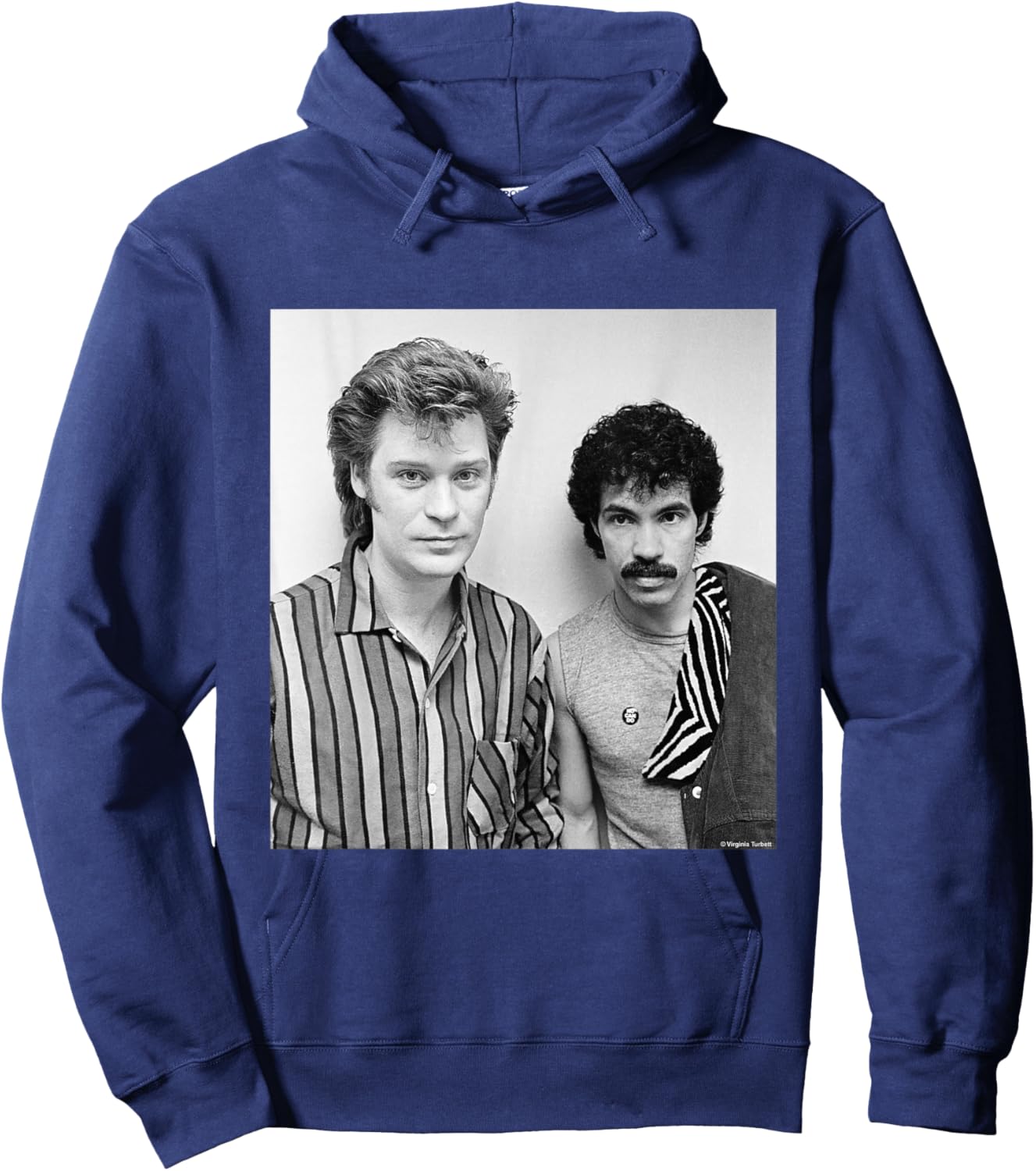 Daryl Hall & John Oates Maneater Pop Duo by Virginia Turbett Hoodie - Hoodie | Navy
