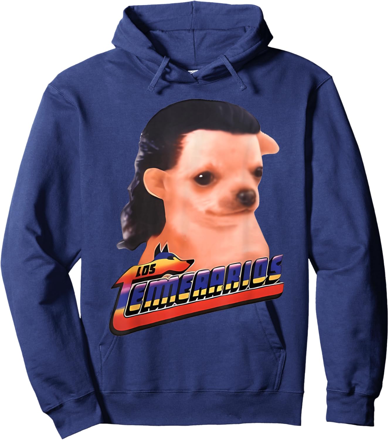 Los Temerarios Dog Meme Hoodie - Hoodie | Navy