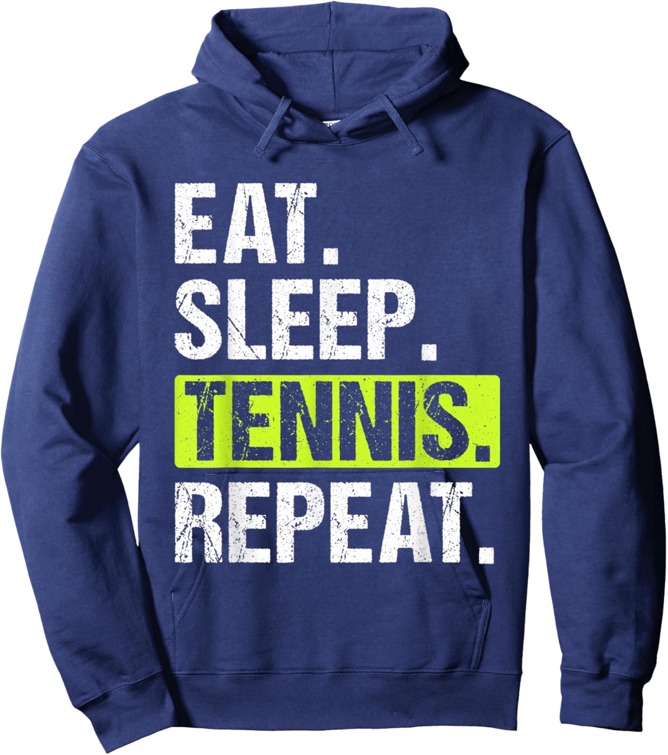 Eat Sleep Tennis Repeat Funny Tennis Player Men Hoodie - Hoodie | Navy