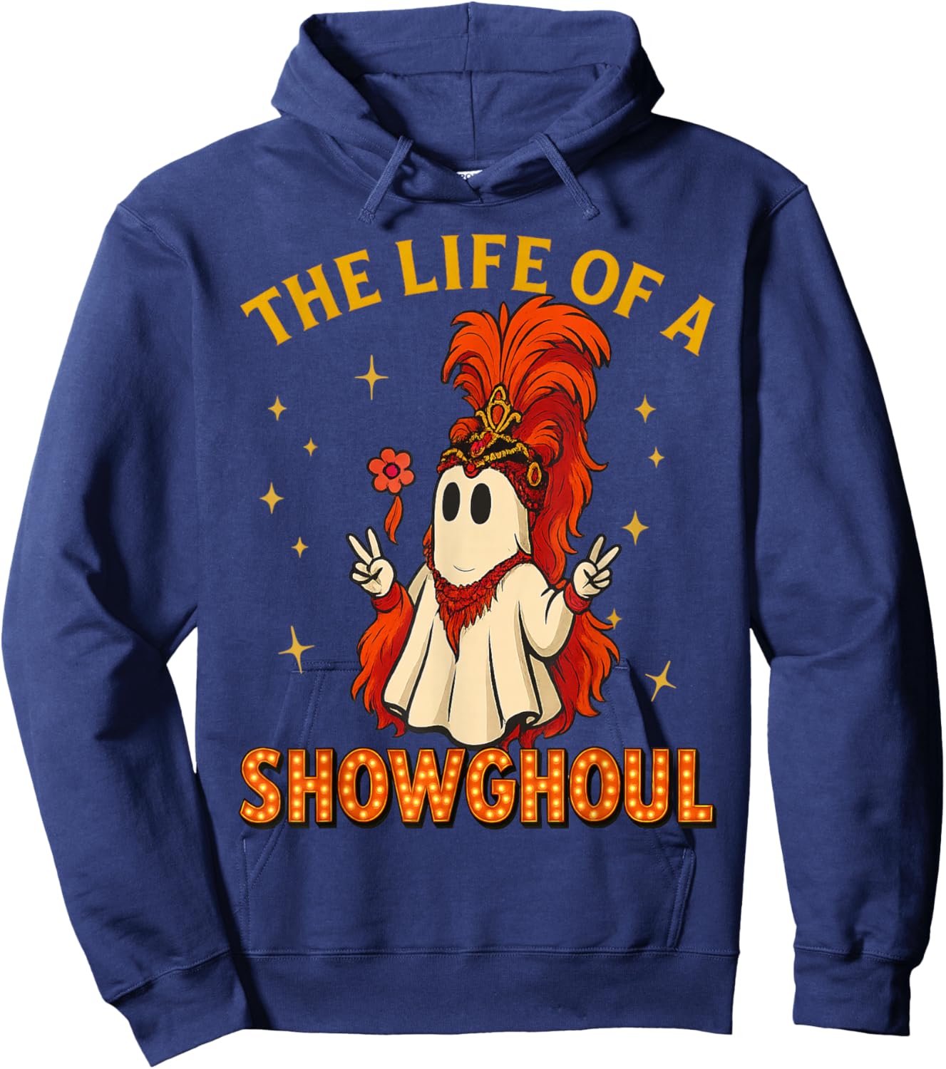The Life of a Showghoul Funny Halloween Ghost Girl Hoodie - Hoodie | Navy