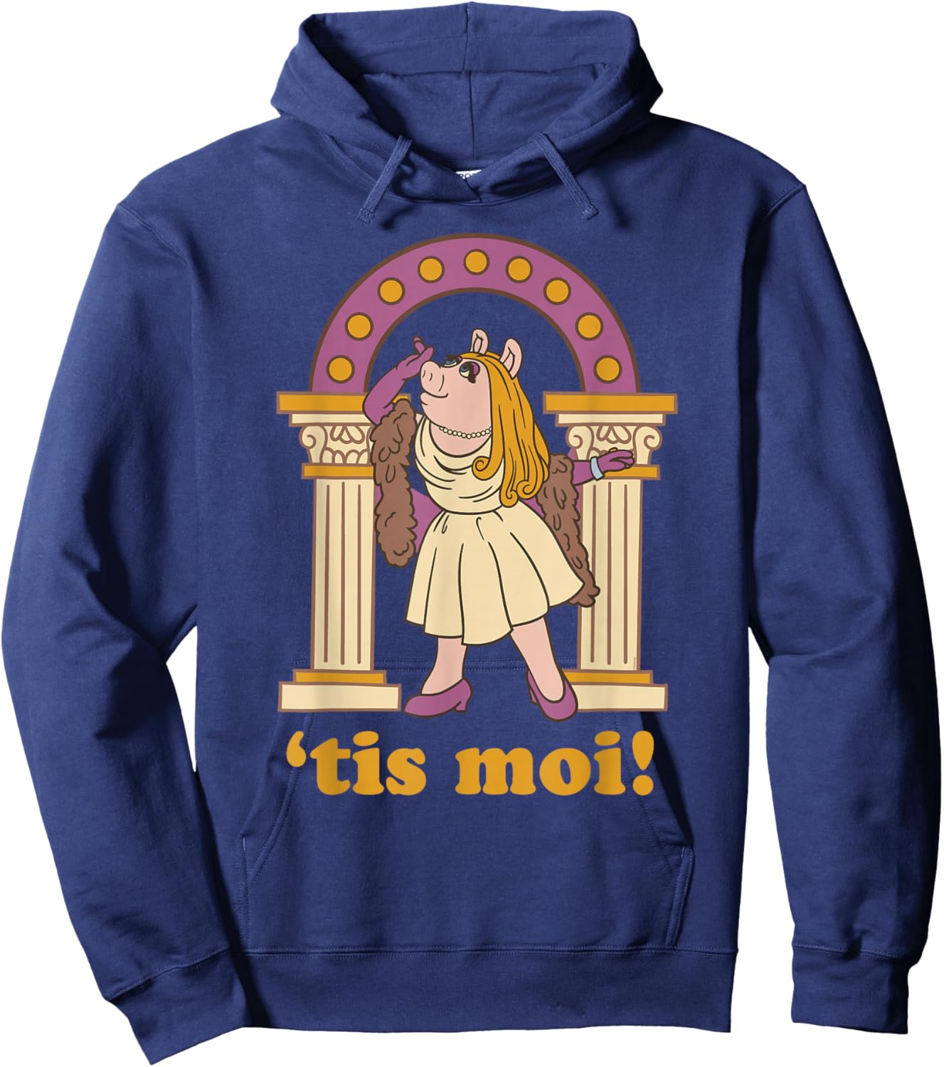 Disney The Muppet Show 50th Anniversary Miss Piggy 'Tis Moi! Hoodie - Hoodie | Navy
