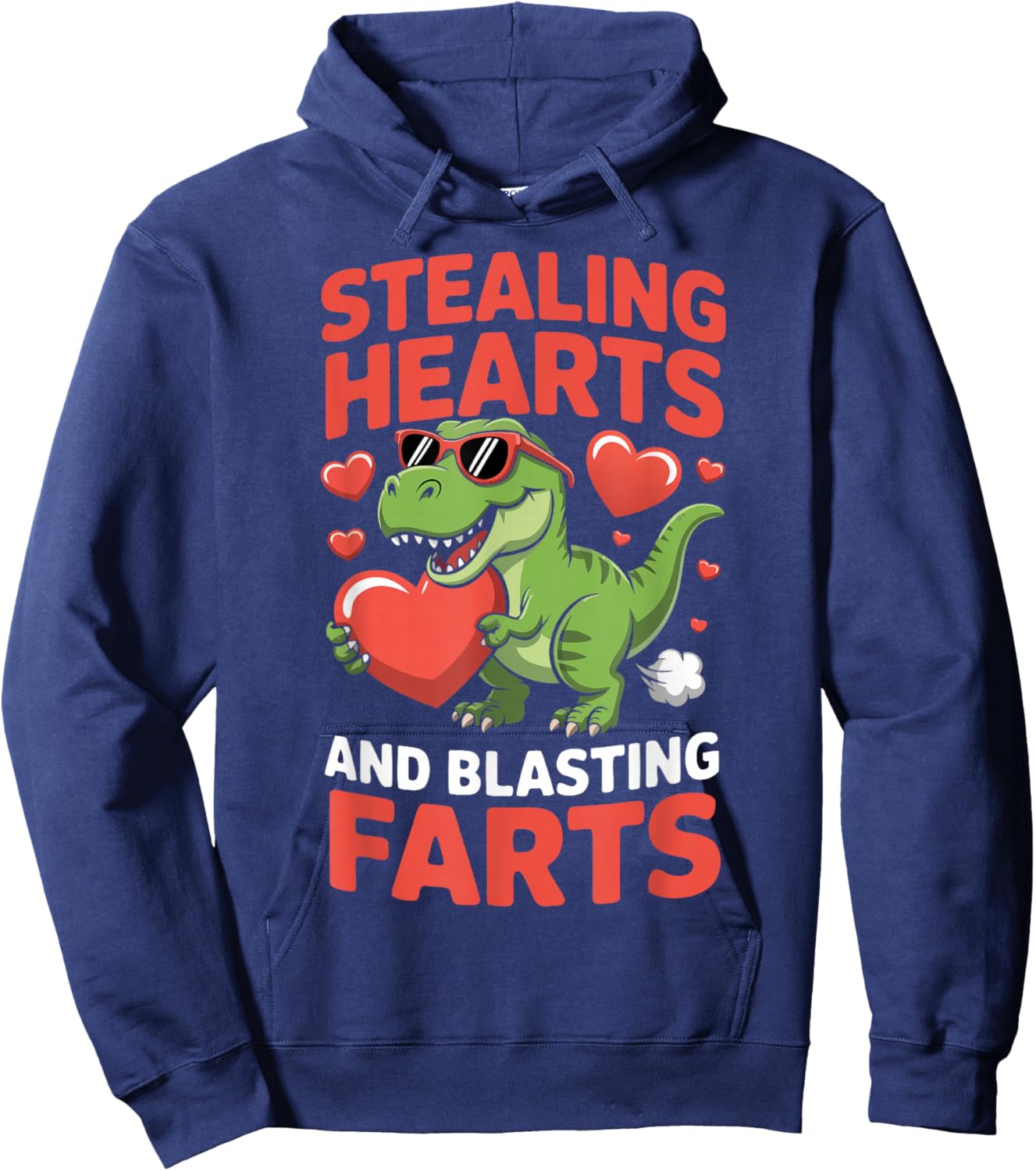 Stealing Hearts and Blasting Farts Hoodie - Hoodie | Navy