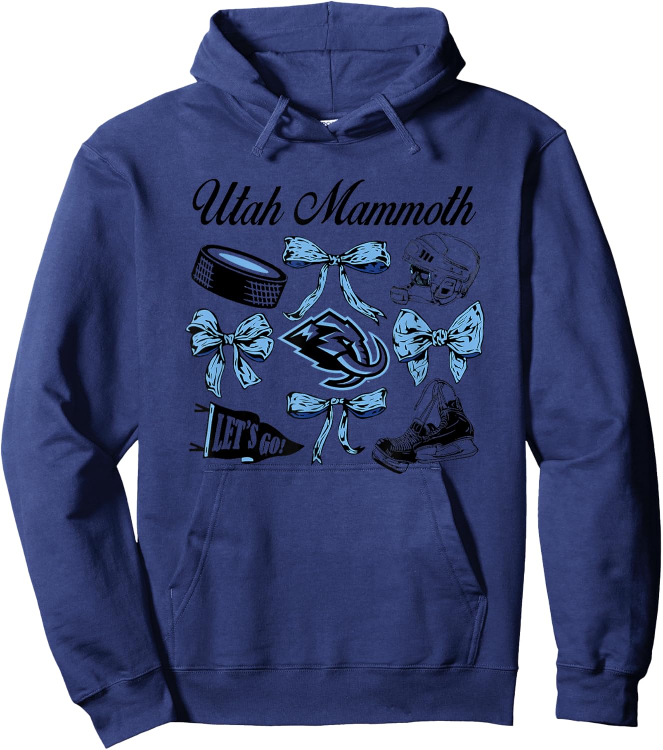 Bows White NHL Officially Licensed Hoodie - Hoodie | Navy