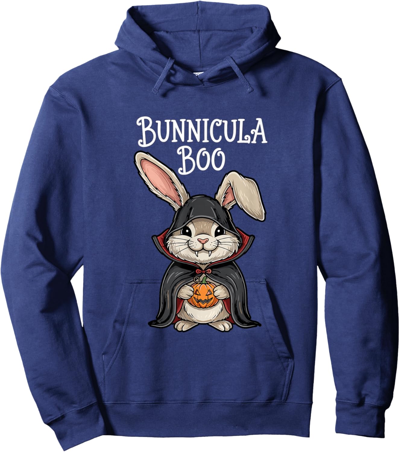 Bunnicula Boo Vampire Bunny Halloween Costume Hoodie - Hoodie | Navy