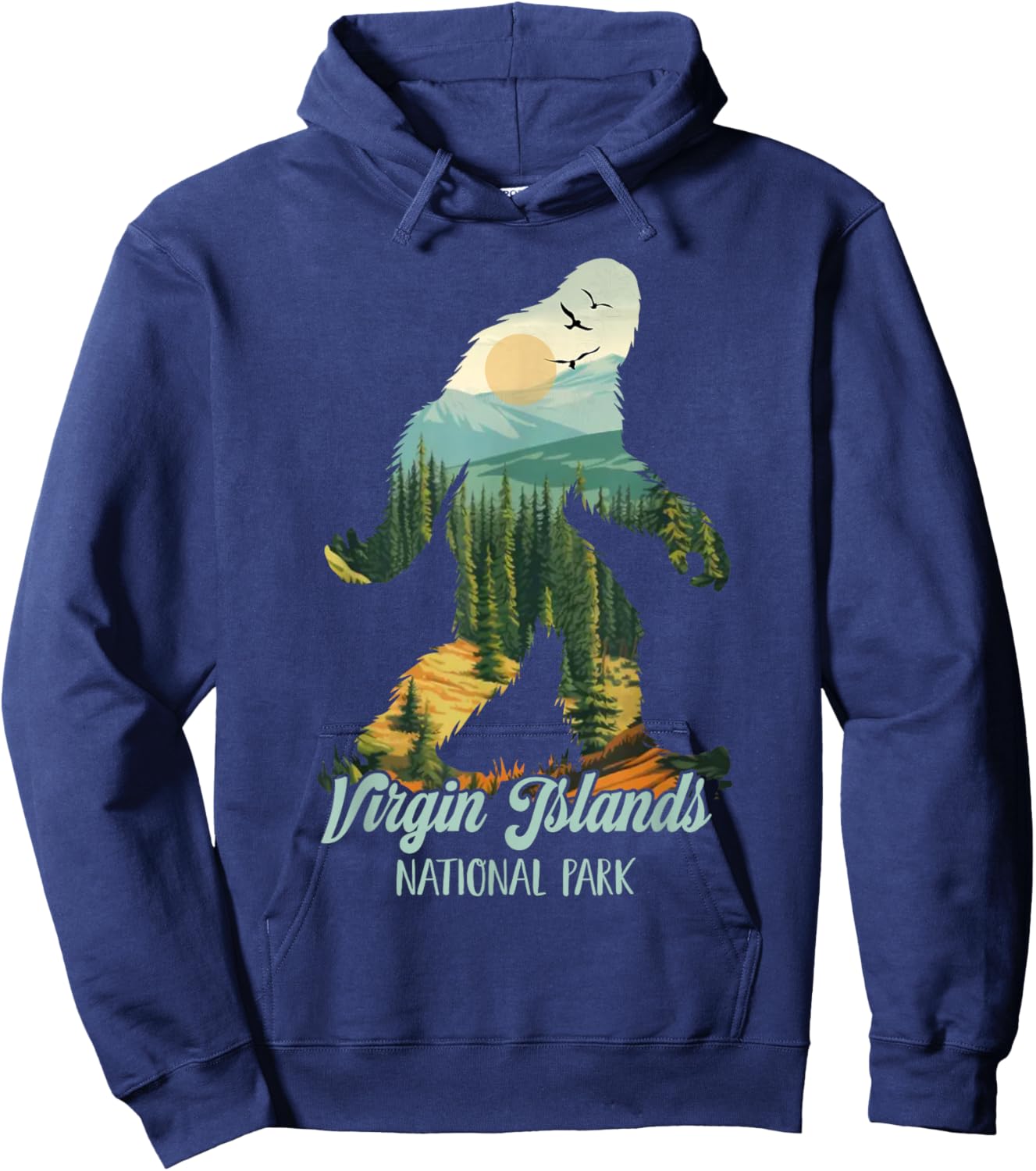 Virgin Islands National Park Travel Bigfoot Exploring Lover Hoodie - Hoodie | Navy