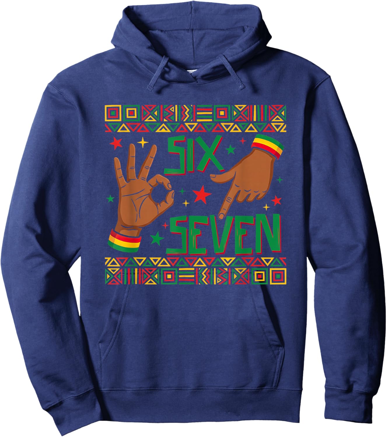 67 Black History Six Seven African American Boys Girls Kids Hoodie - Hoodie | Navy