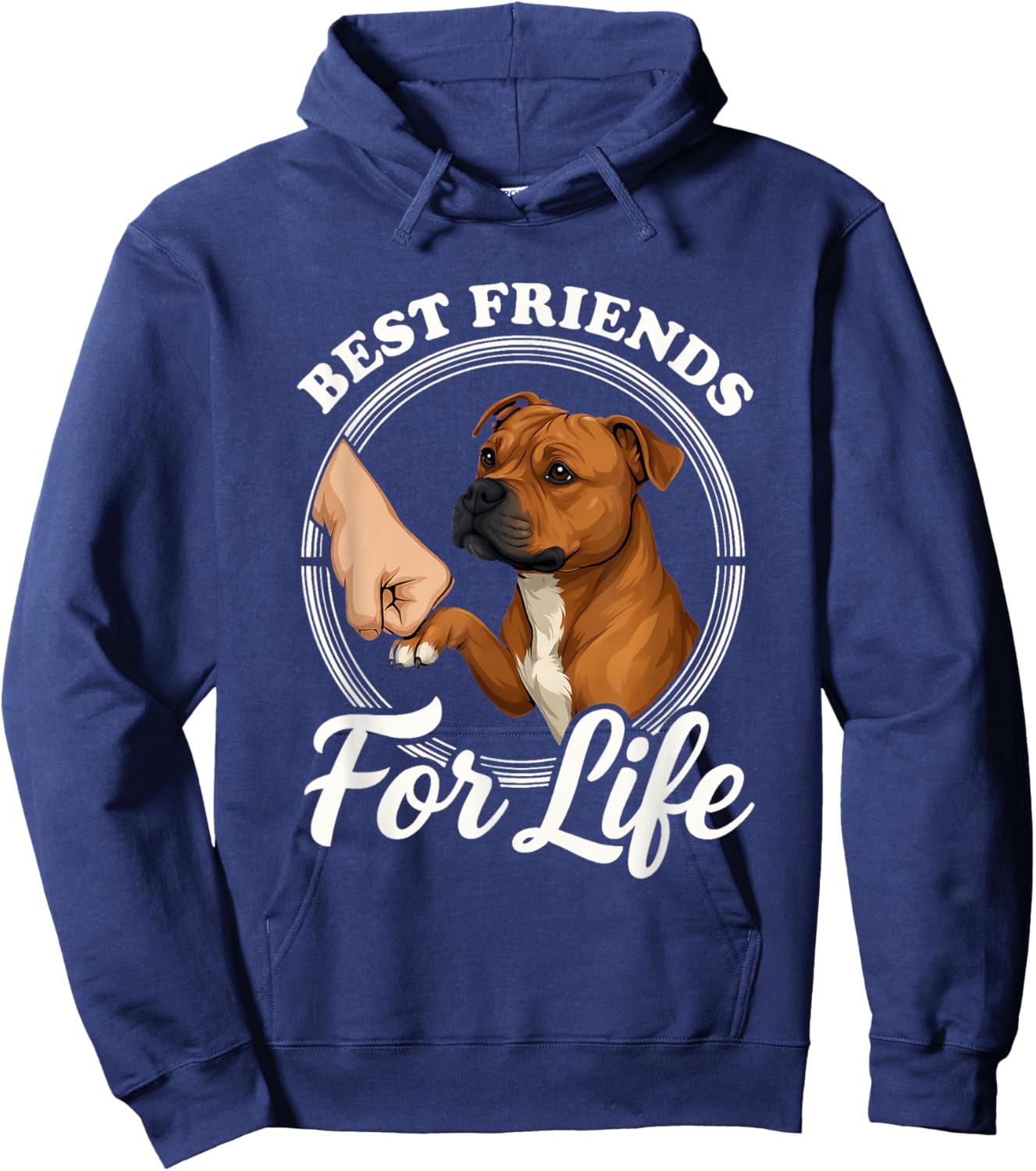 Staffordshire Bull Terrier Lover Beautiful Bull Terrier Hoodie - Hoodie | Navy
