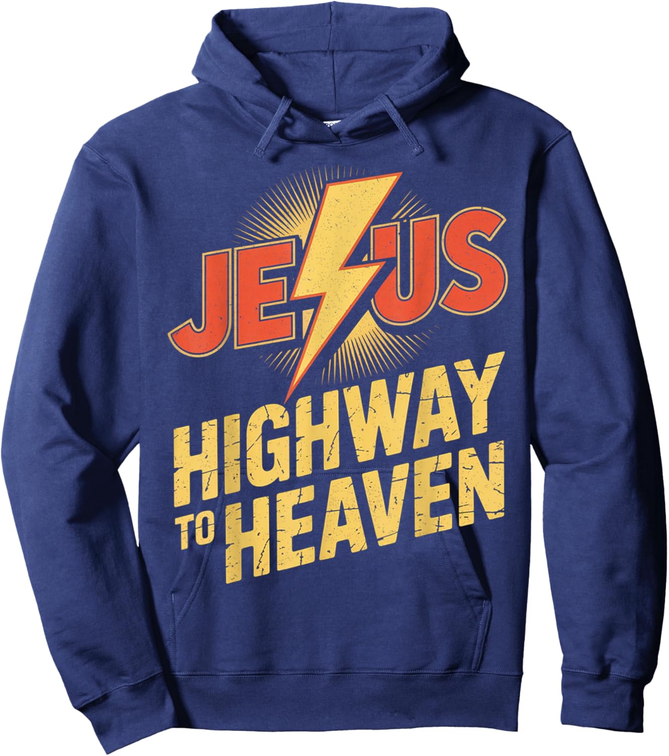 Superhero Jesus Christian Hoodie - Hoodie | Navy