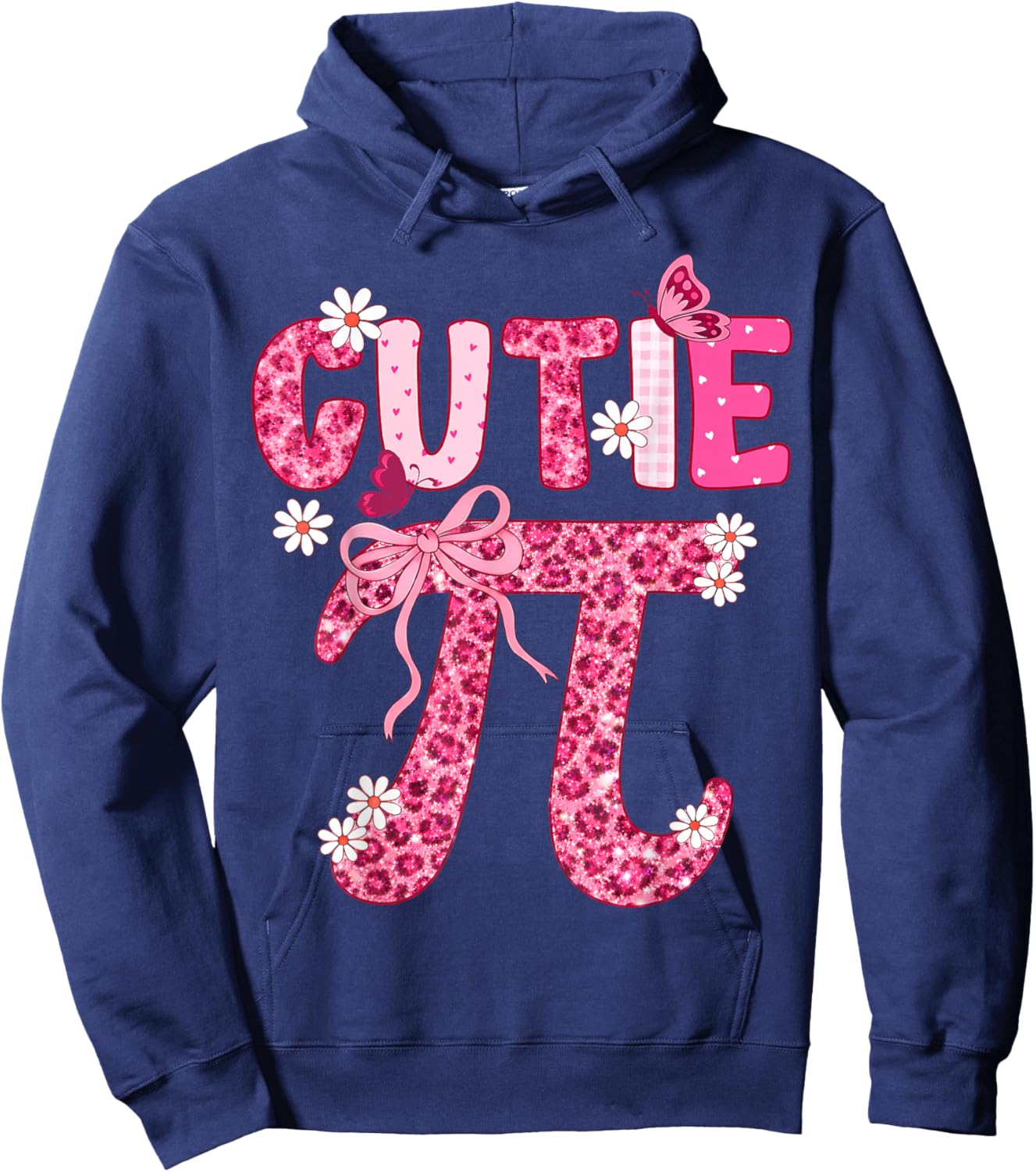 Cutie Pi Day Women Kids Men Toddler Math Teacher Student Hoodie - Hoodie | Navy