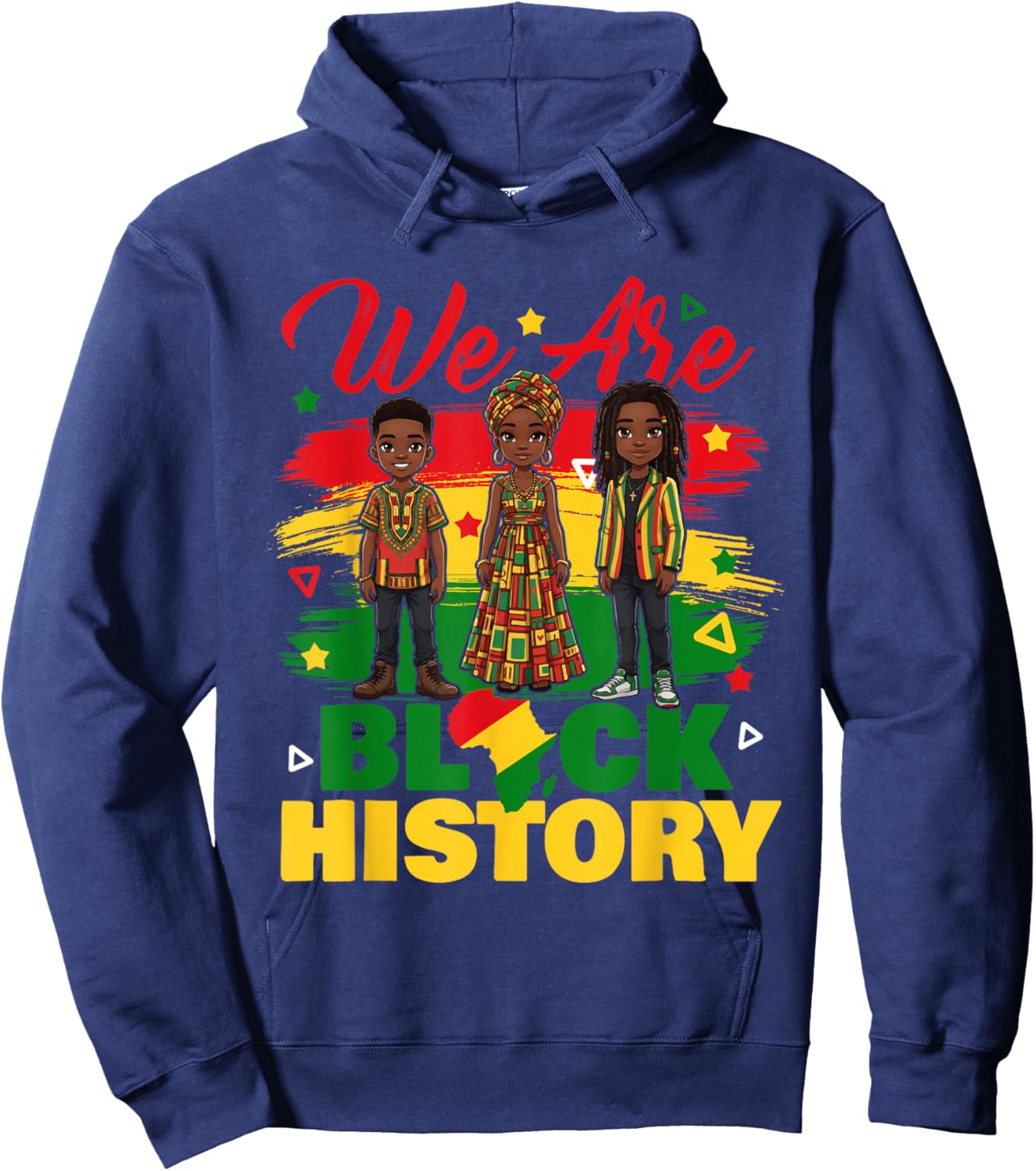 We are Black History - Black History Month African Roots Hoodie - Hoodie | Navy