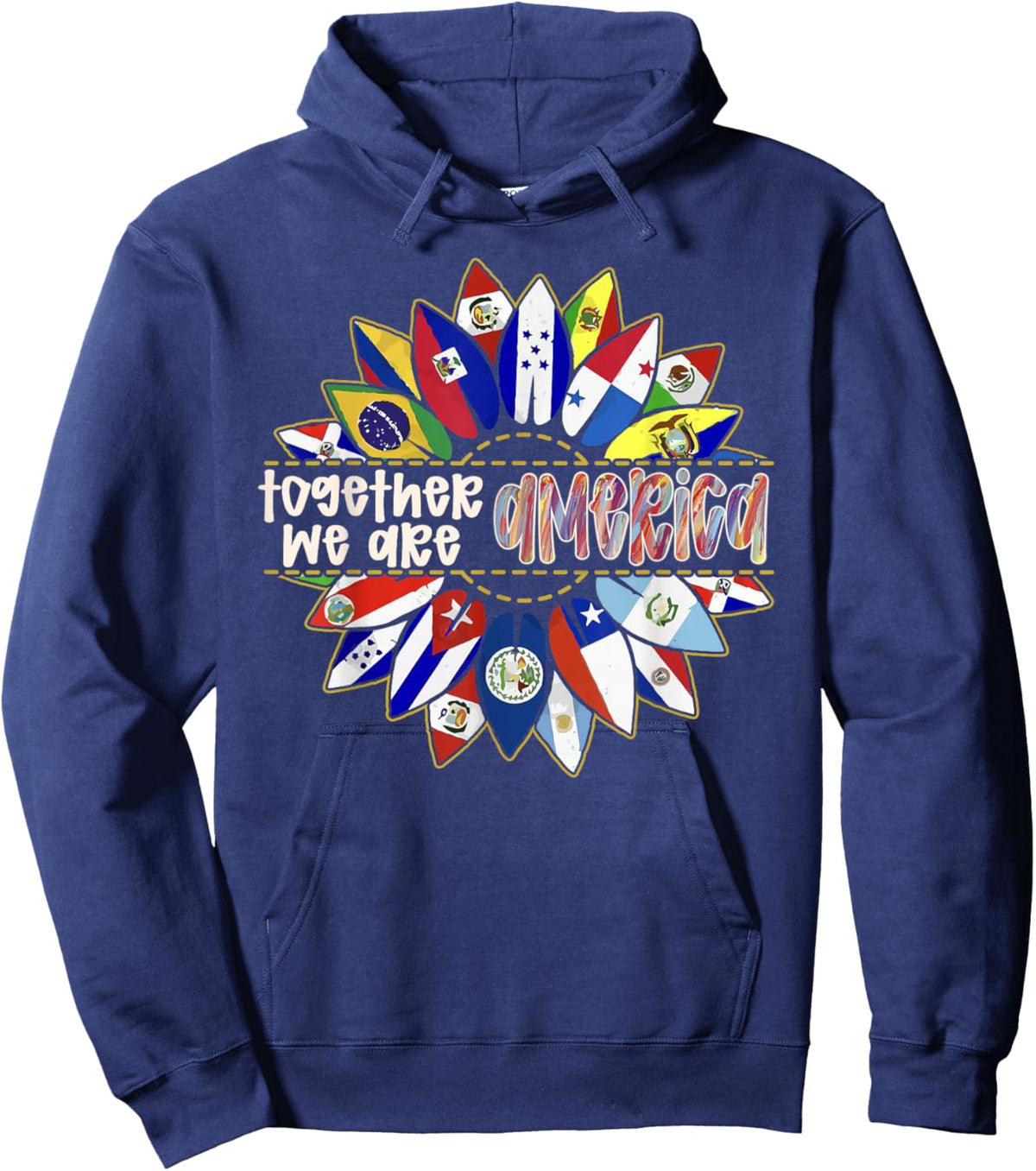 T-Shirt Hoodie - Hoodie | Navy