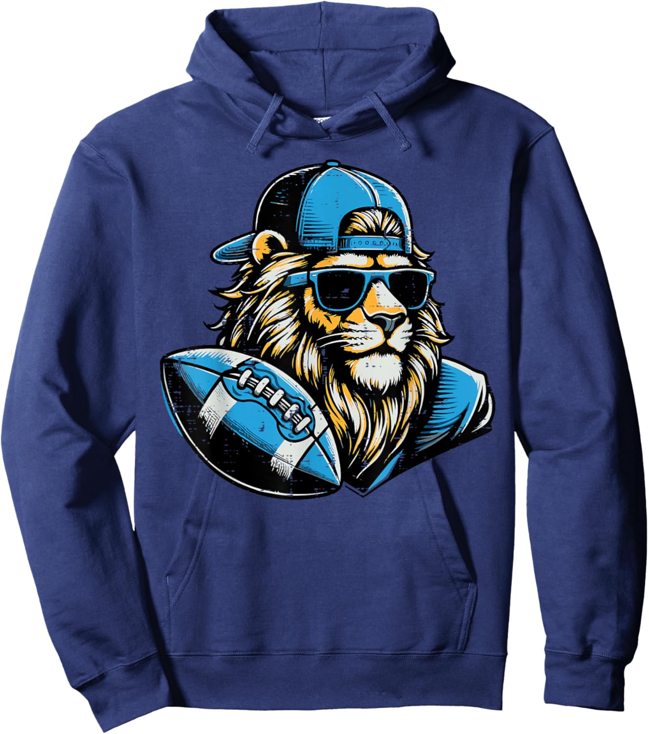 Lion Men Kids Women Boys Girls Youth Teen Hoodie - Hoodie | Navy