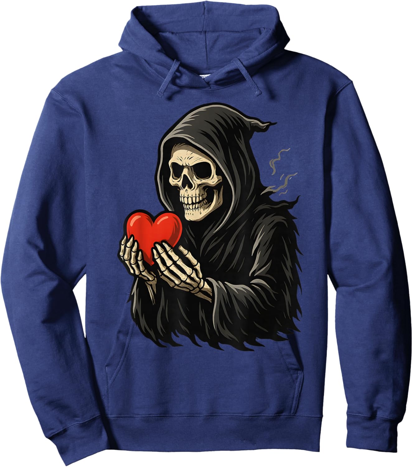 Grim Reaper Heart Dark Love Gothic Romance Hoodie - Hoodie | Navy