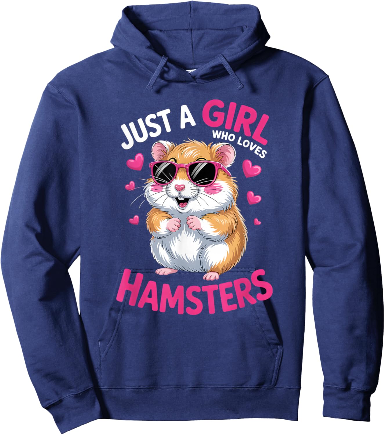 Girls Hamster Hoodie - Hoodie | Navy