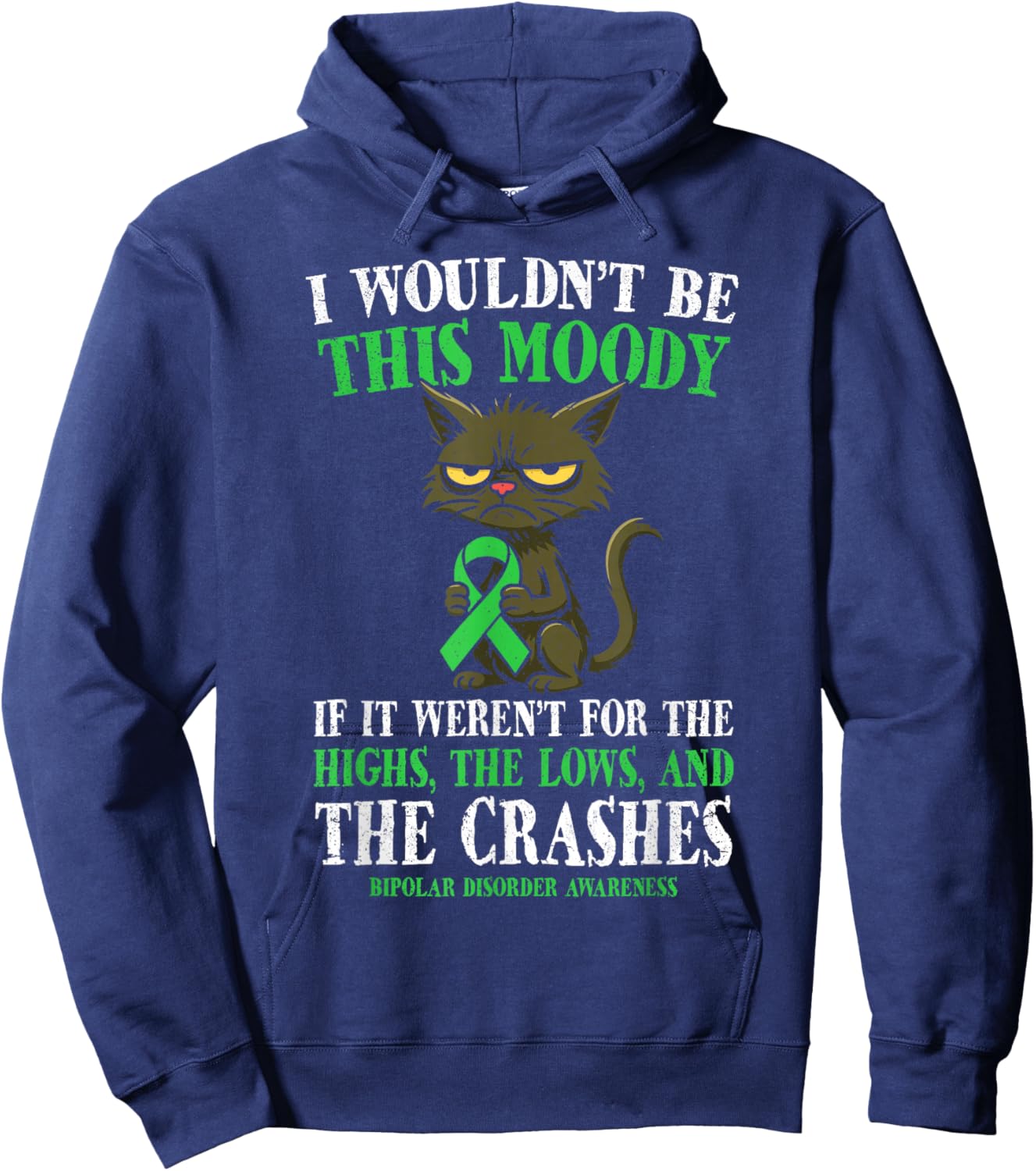 Bipolar Warrior Bipolar Disorder Hoodie - Hoodie | Navy