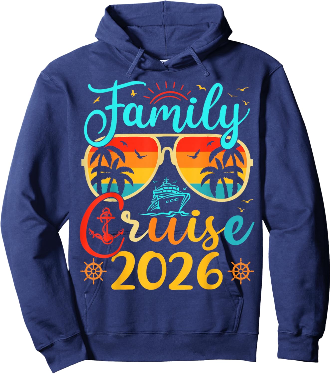 Family Cruise 2026 Summer Vacation Matching Family Cruise Hoodie - Hoodie | Navy