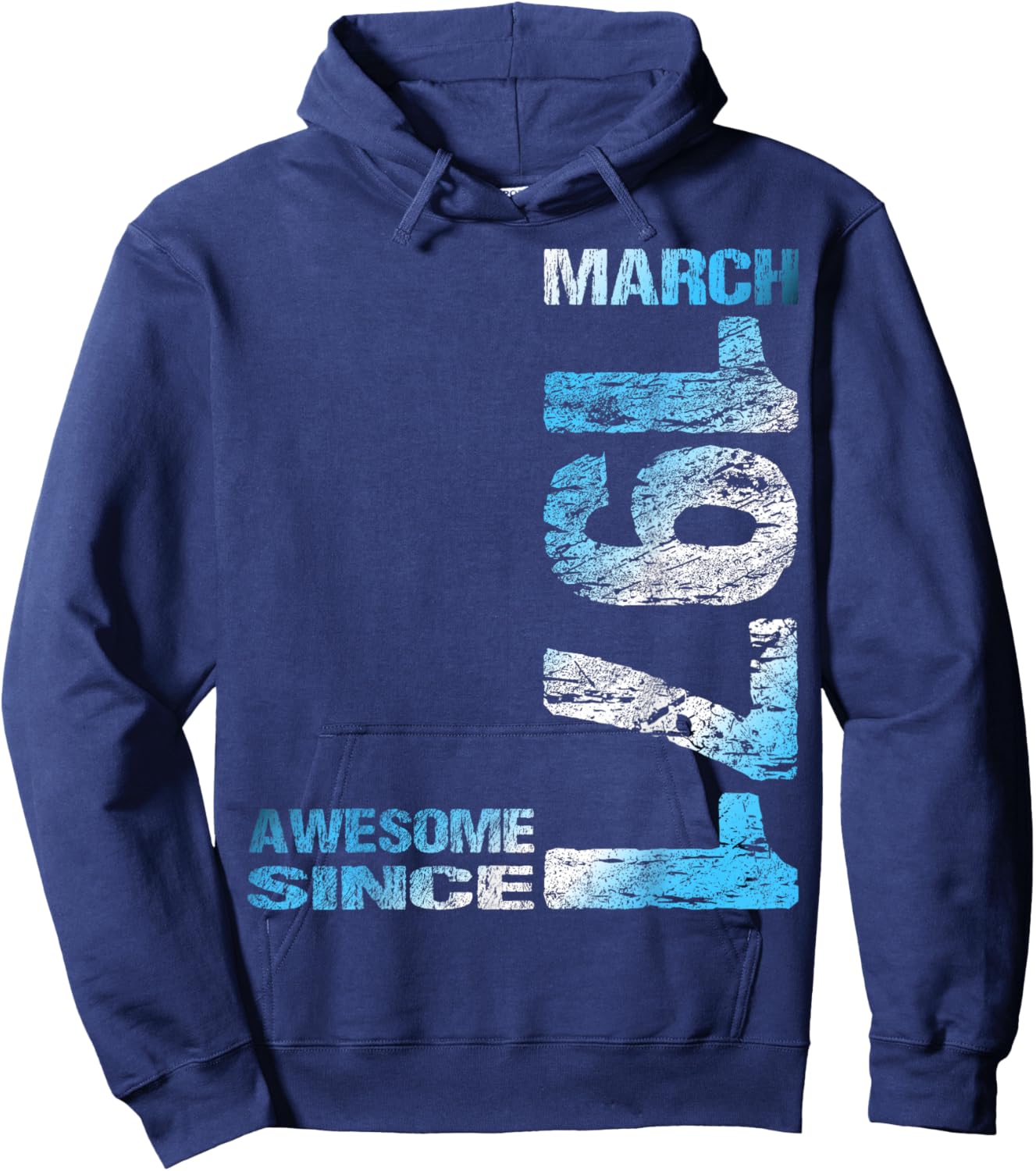 Awesome Since March 1971 55th Birthday Hoodie - Hoodie | Navy