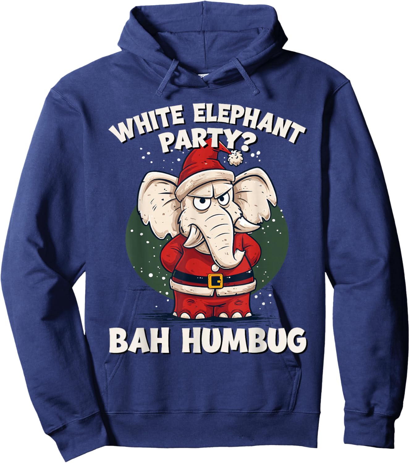 Funny White Elephant Exchange Christmas Party Gag Hoodie - Hoodie | Navy