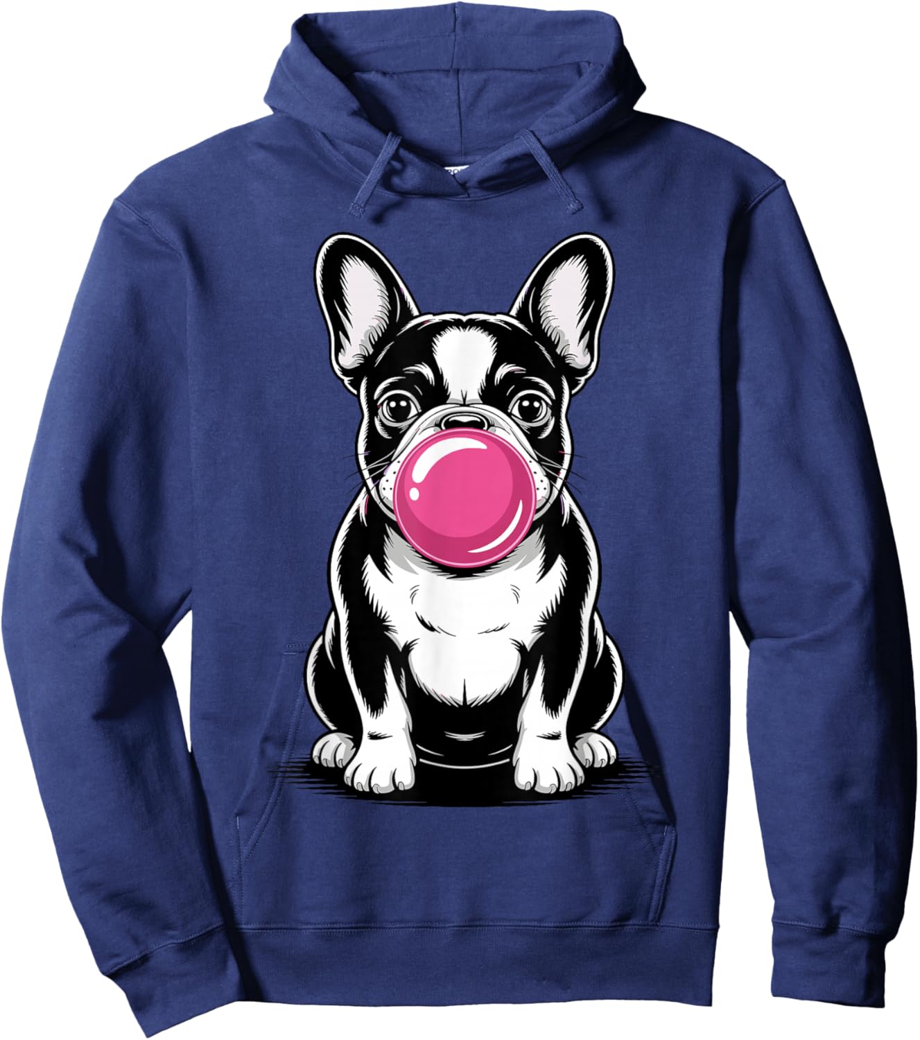 Cool French Bulldog Art Women Kids Frenchie Lover Hoodie - Hoodie | Navy