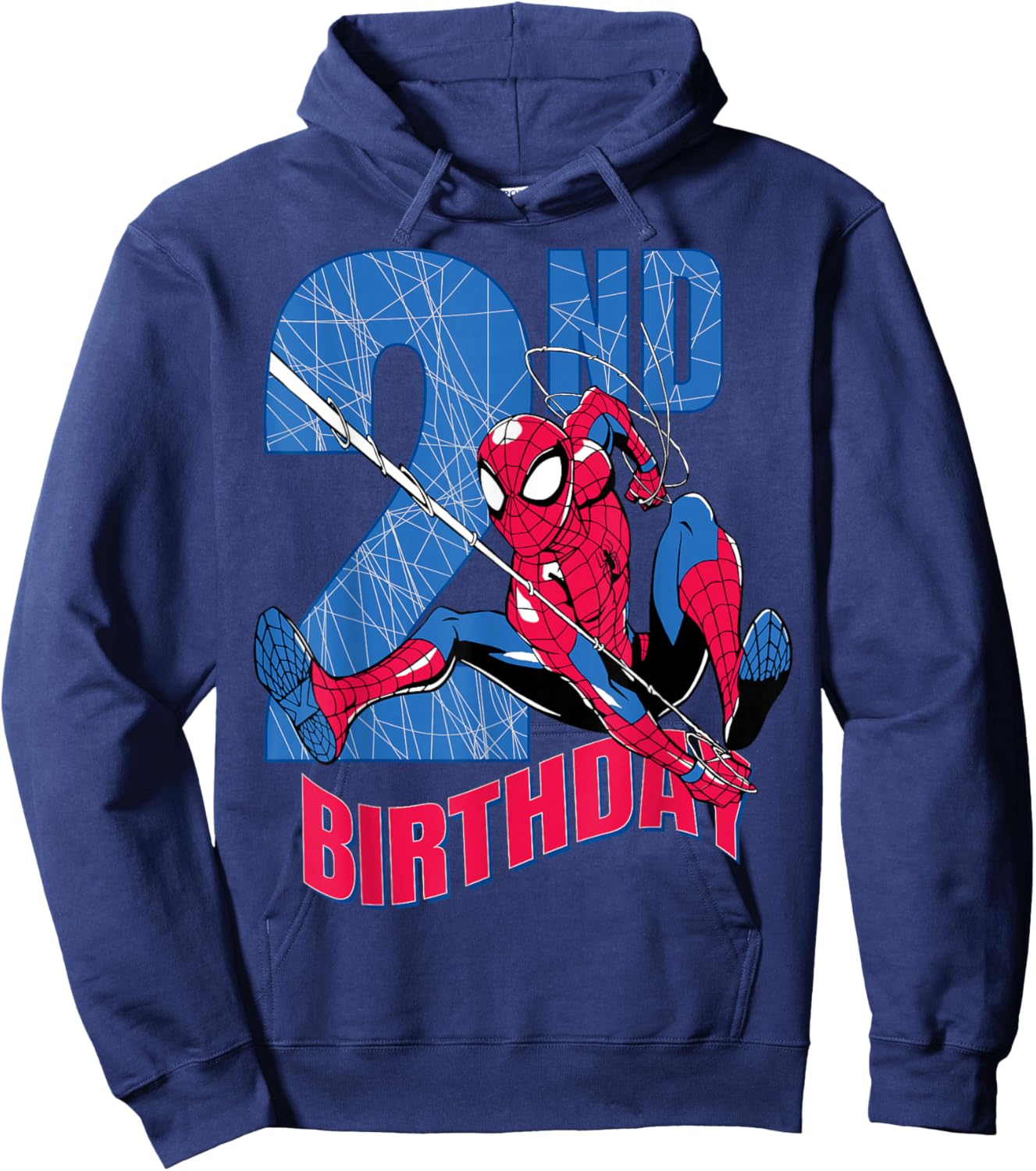 Marvel Comics Spider-Man 2nd Birthday Hero Web Action Hoodie - Hoodie | Navy