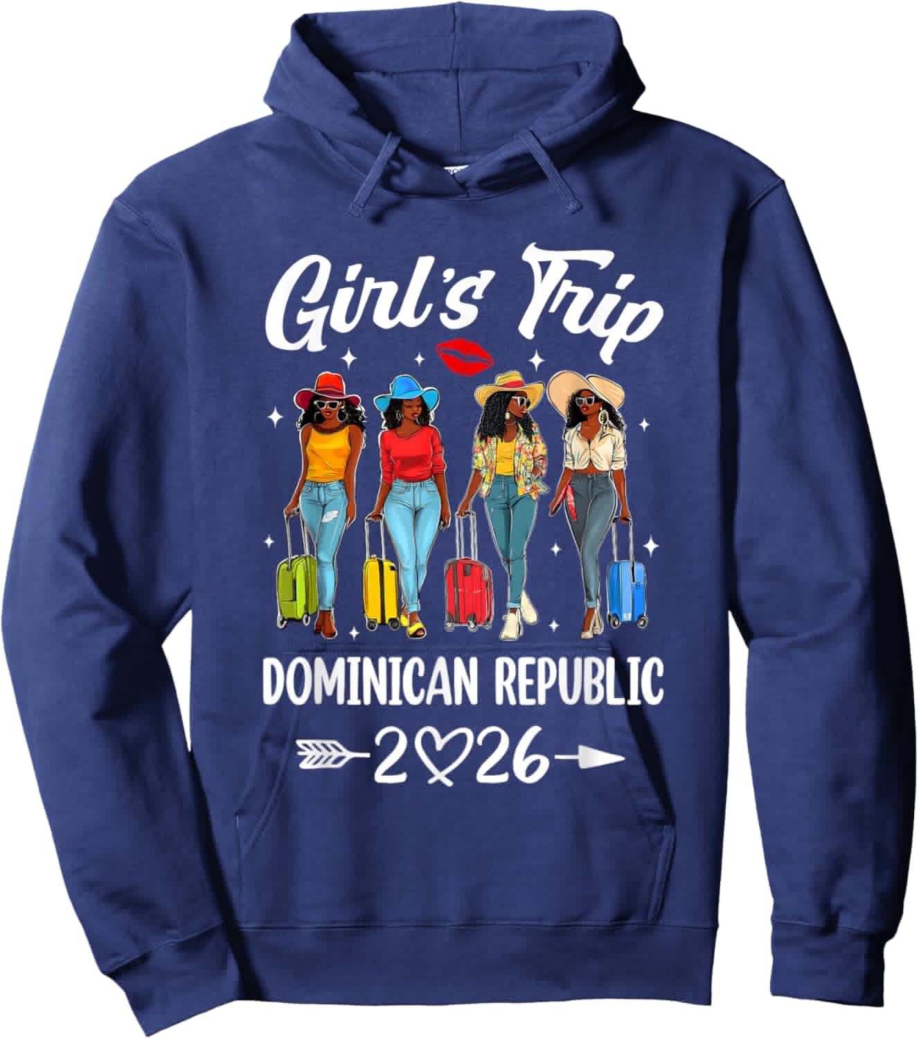 Dominican Republic Girls Trip 2026 Birthday Squad Women Hoodie - Hoodie | Navy